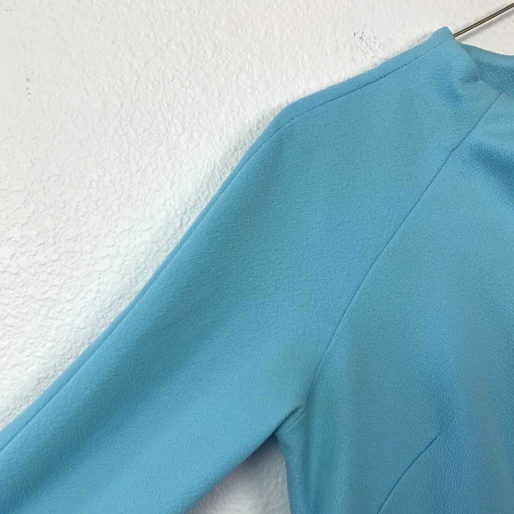 Vintage Vintage Handmade Blue Maxi Dress 1960s 60s Polyester Chest 35" Casual Eveningwear Menonite Size XXS / US 00 / IT 34 - 3 Thumbnail