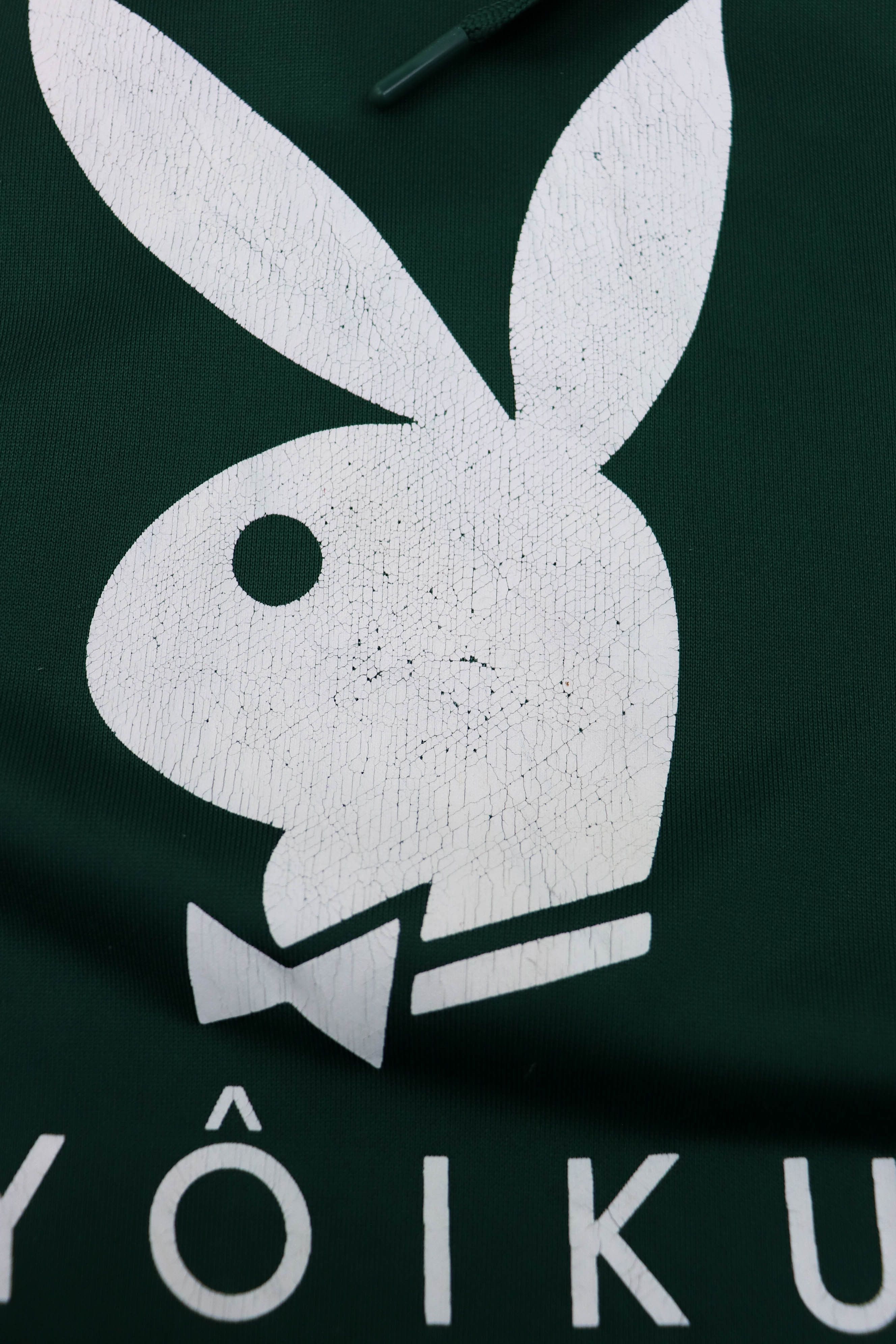 Vintage United Athle Vintage Kyôiku Playboy Logo Polyester Hoodie Size US L / EU 52-54 / 3 - 6 Thumbnail