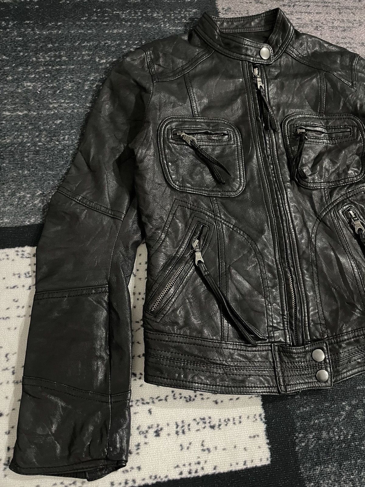 ABAHOUSE Vintage Abahouse Devinette Luxe Leather Jacket Size XS / US 0-2 / IT 36-38 - 4 Thumbnail