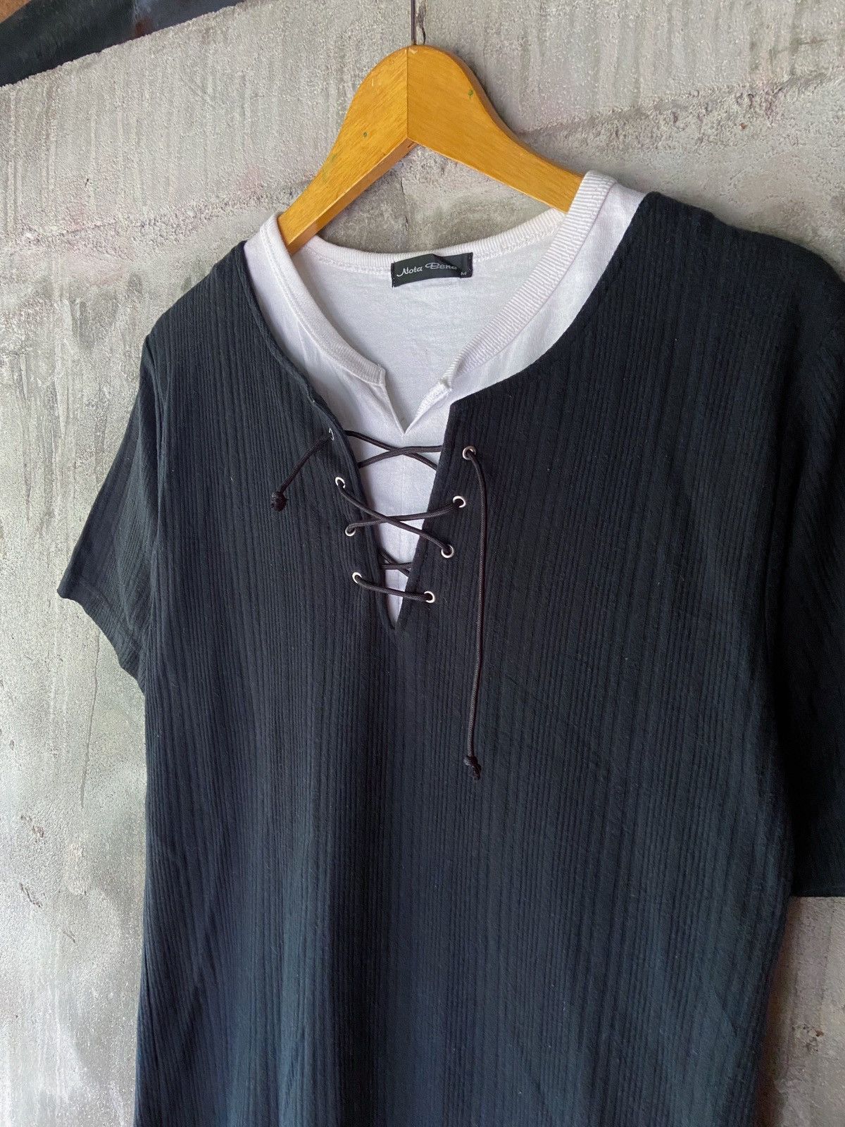Beauty Beast × Hysteric Glamour × Japanese Brand JAPANESE NOTA BENE DOUBLE LAYER STYLE TEE Size US M / EU 48-50 / 2 - 2 Thumbnail