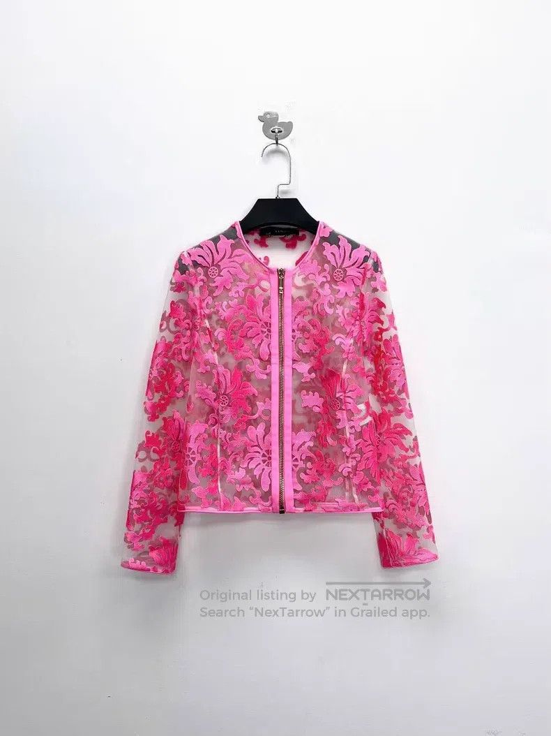 Versace Versace Cut-out transparent embossed floral logo full prin Size XXS / US 00 / IT 34 - 1 Thumbnail