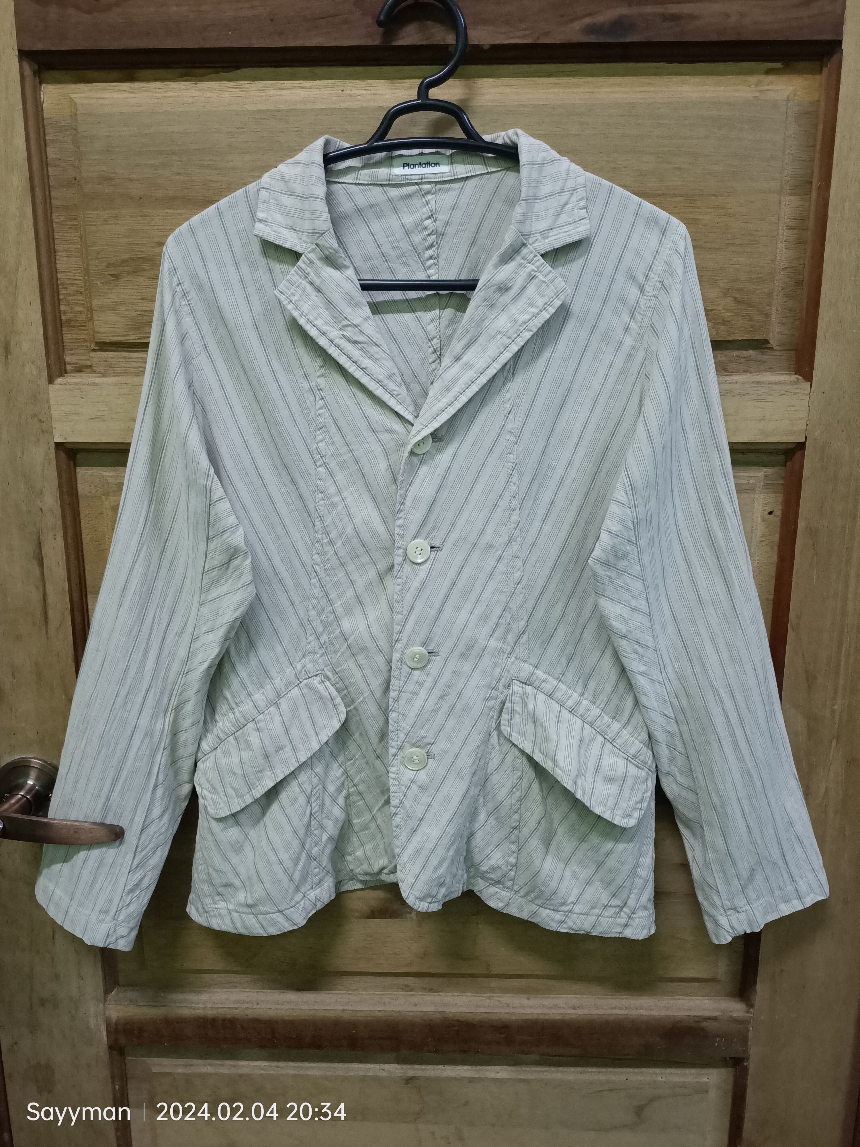Plantation by Issey Miyake button down jacket