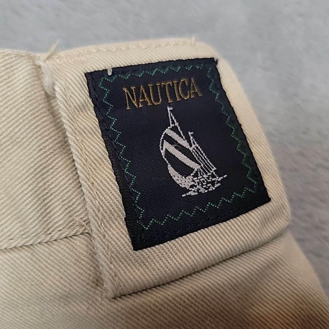 Vintage VINTAGE Nautica Pants Mens 36x34 Khaki Pleated Cotton Chino Preppy Retro Size US 36 / EU 52 - 6 Thumbnail