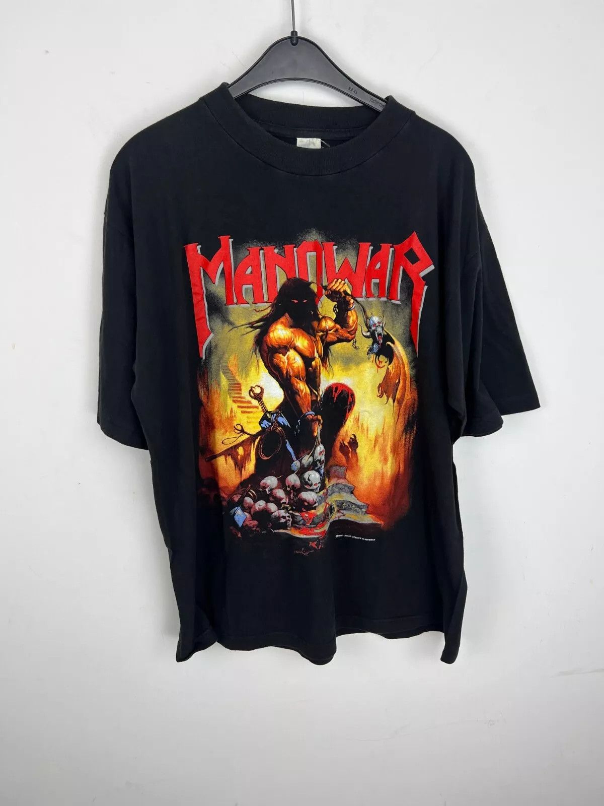 image of Vintage Manowar 1994 World Tour Agony And Ecstasy Shirt in Black, Men's (Size XL)