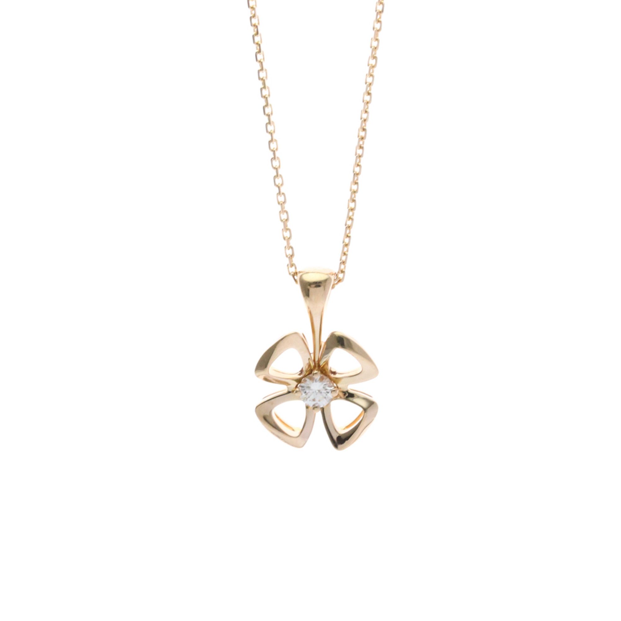Bvlgari Bvlgari Fiorever Diamond Necklace Pink Gold (18K) Diamond Men,Women Fashion Pendant Necklace (Pink Gold) Size ONE SIZE - 1 Thumbnail
