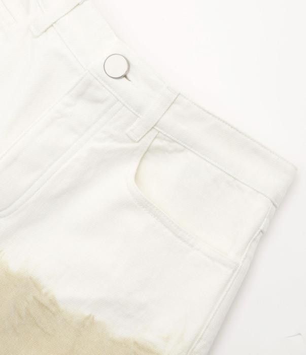 Jil Sander o1w1db10825 Pant in Beige/White Size 27" / US 4 / IT 40 - 3 Thumbnail