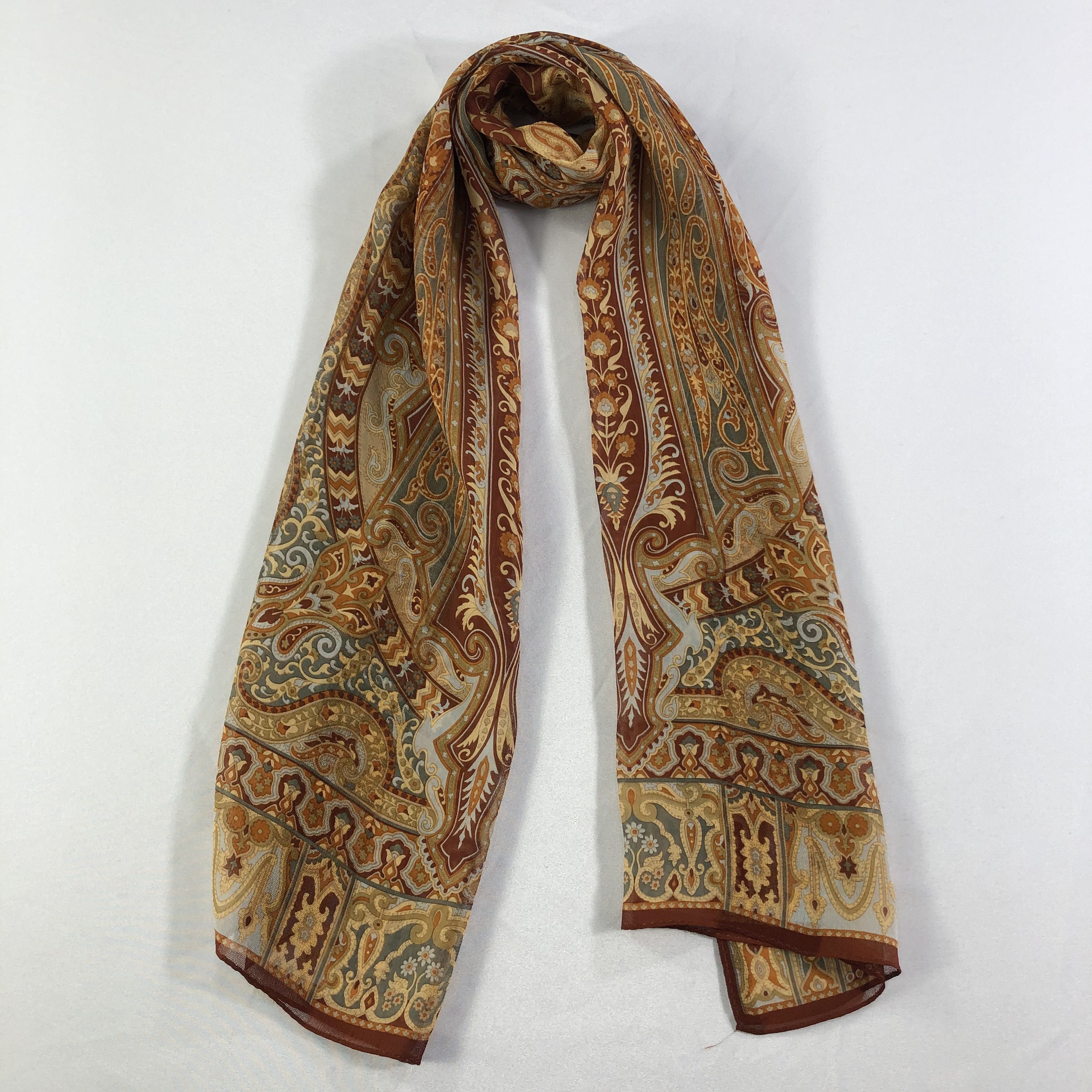 Aquascutum × Vintage Vintage Aquascutum Silk Scarf Size ONE SIZE - 2 Thumbnail
