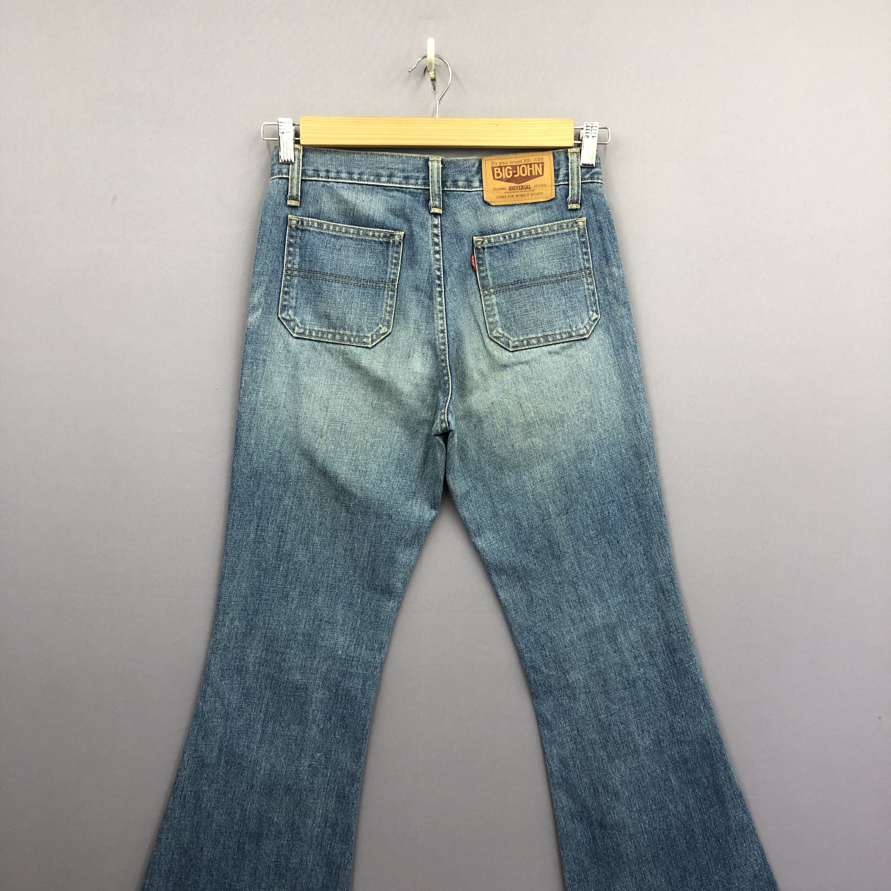 Big John Vintage 90s Big John Flare Bush Pants Crazy Bootcut Jeans Size 28" / US 6 / IT 42 - 4 Thumbnail