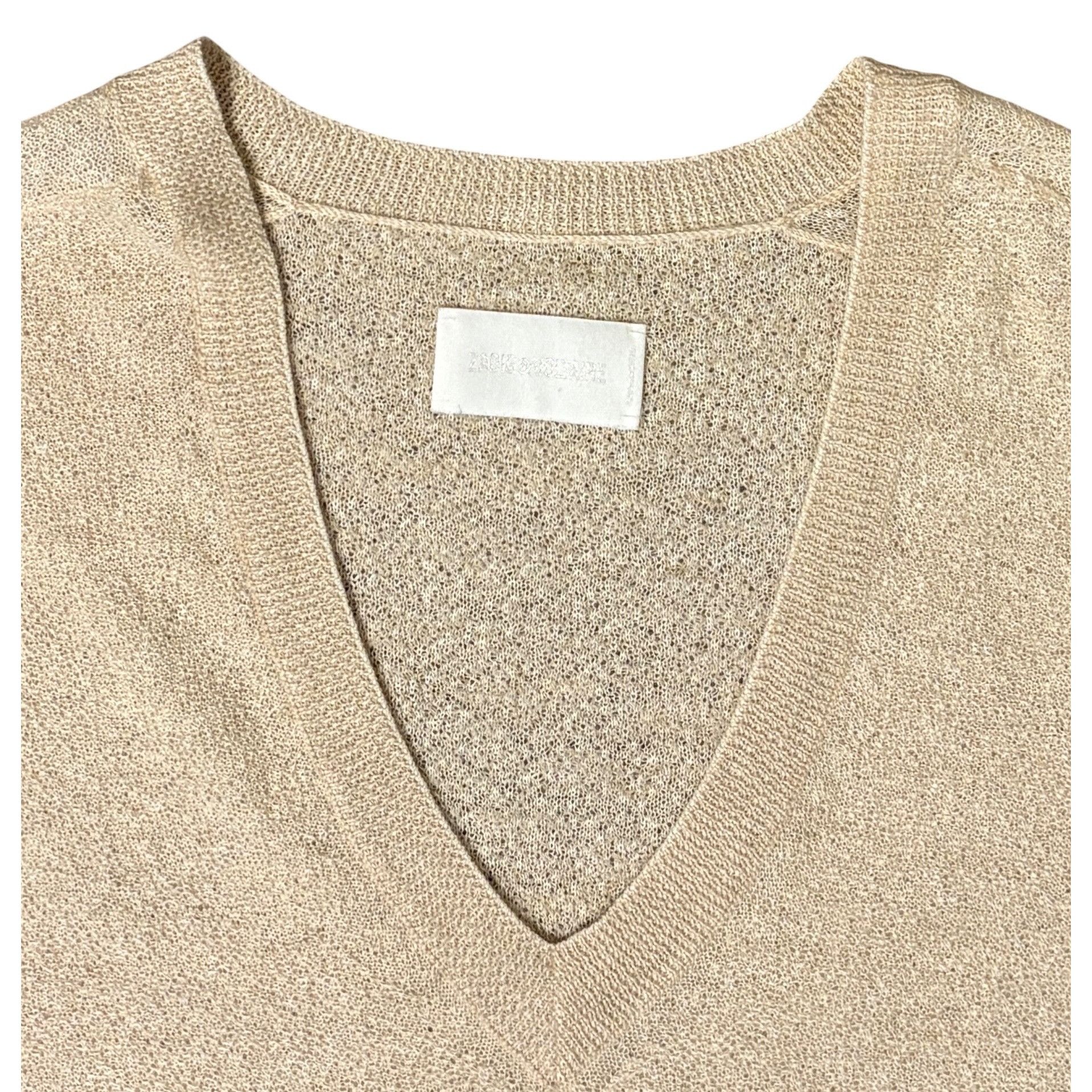 Zadig & Voltaire Zadig & Voltaire L Apple Sweater Alpaca Cotton Ecru V Neck O Size L / US 10 / IT 46 - 8 Thumbnail
