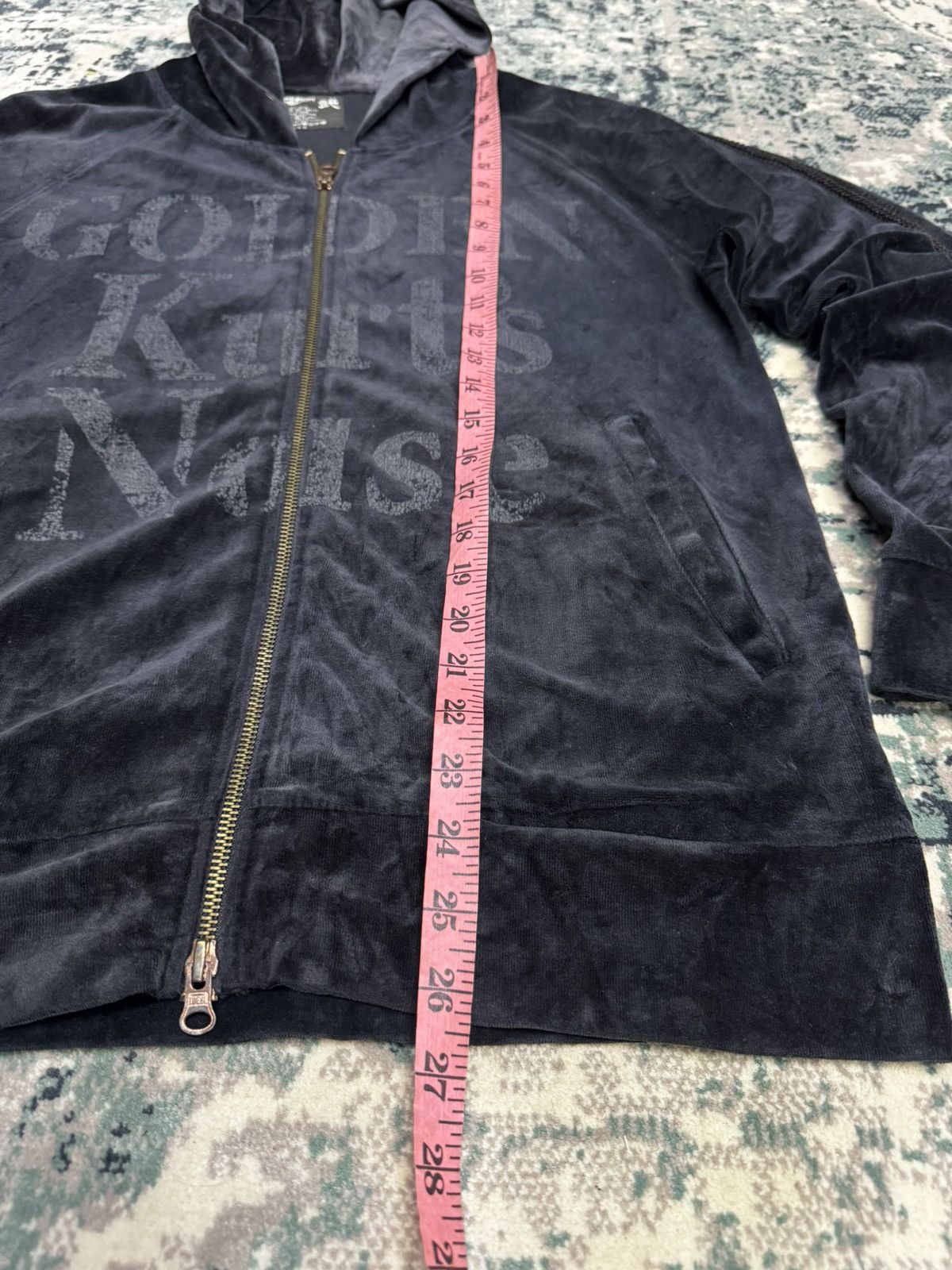 PPFM × Vintage PPFM GOLDEN KURT'S NOISE VELVET HOODIE ZIPPER Size US M / EU 48-50 / 2 - 3 Thumbnail