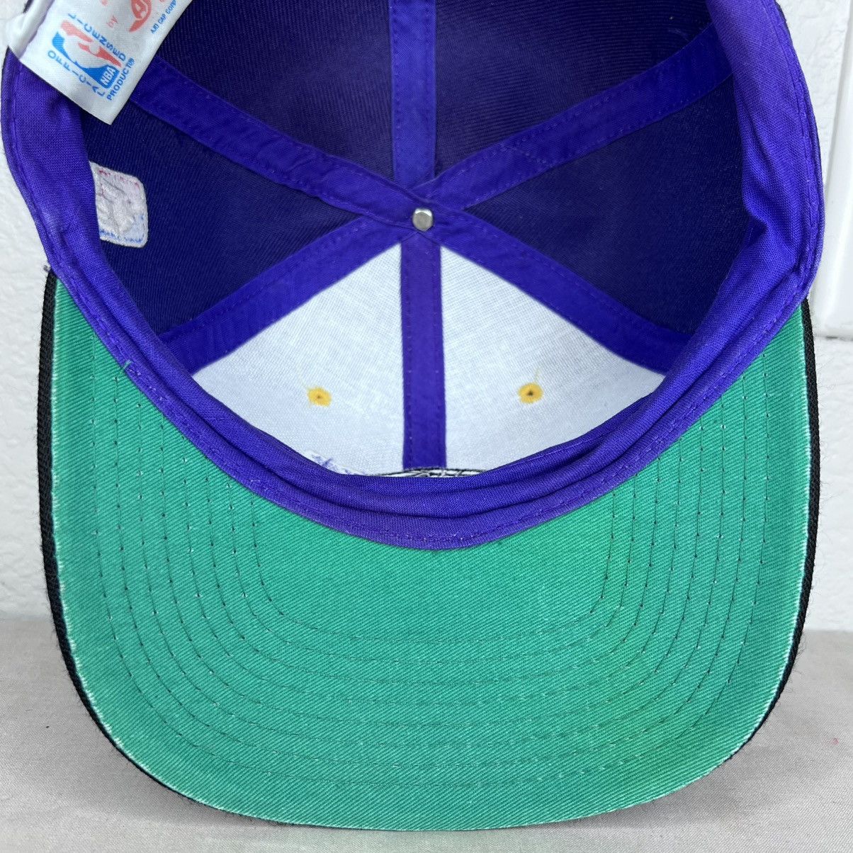 NBA Vintage 90s NBA Los Angeles Lakers AJD Embroidered Snapback Size ONE SIZE - 12 Thumbnail