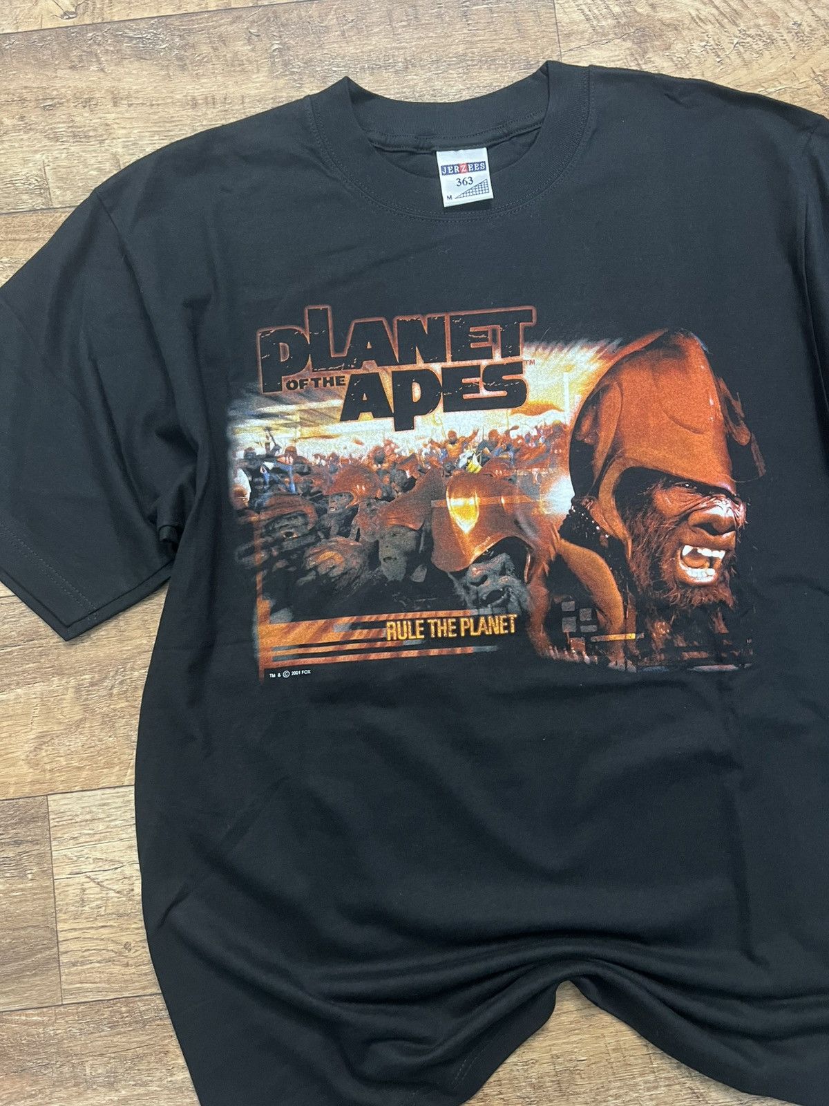 Vintage Planet Of The Apes 2001 Rule The Planet USA movie t-shirt Size US M / EU 48-50 / 2 - 2 Thumbnail