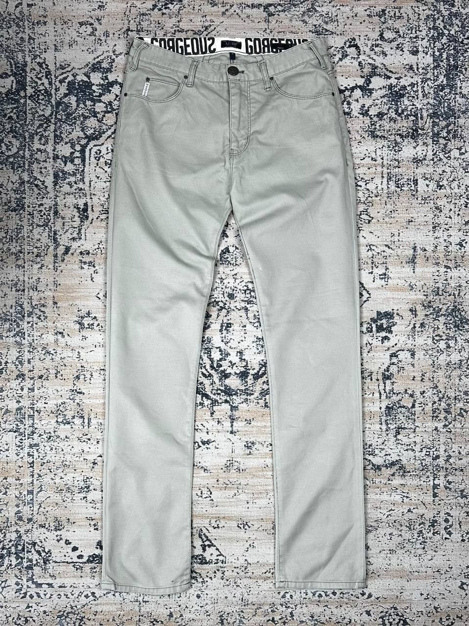 Emporio Armani Armani Jeans Grey Slim Metal Pocket Logo Pants Size US 31 - 2 Thumbnail