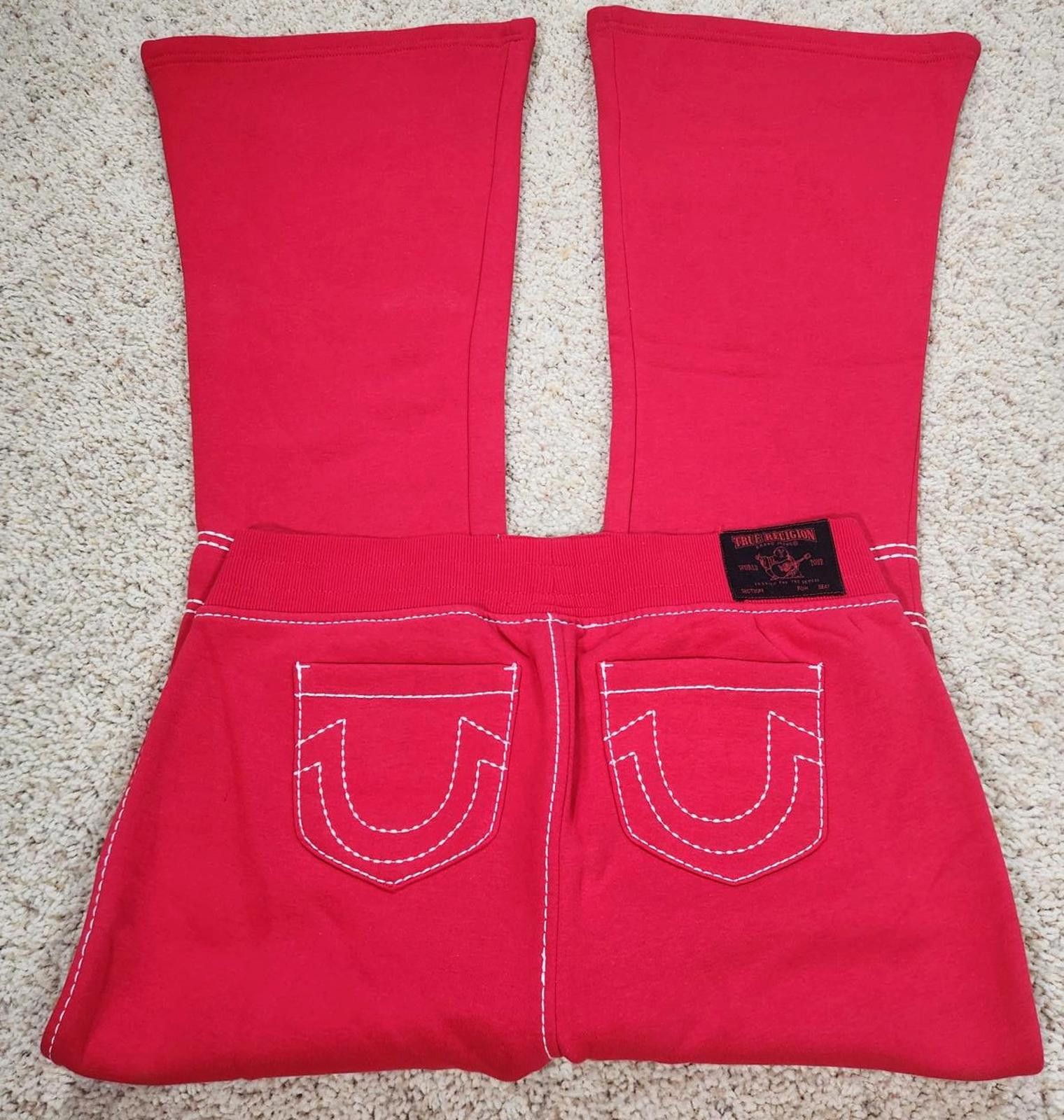 True Religion NEW True Religion Pull-On Flare Jeans Red Anniversary Medium Size 32" / US 10 / IT 46 - 1 Thumbnail
