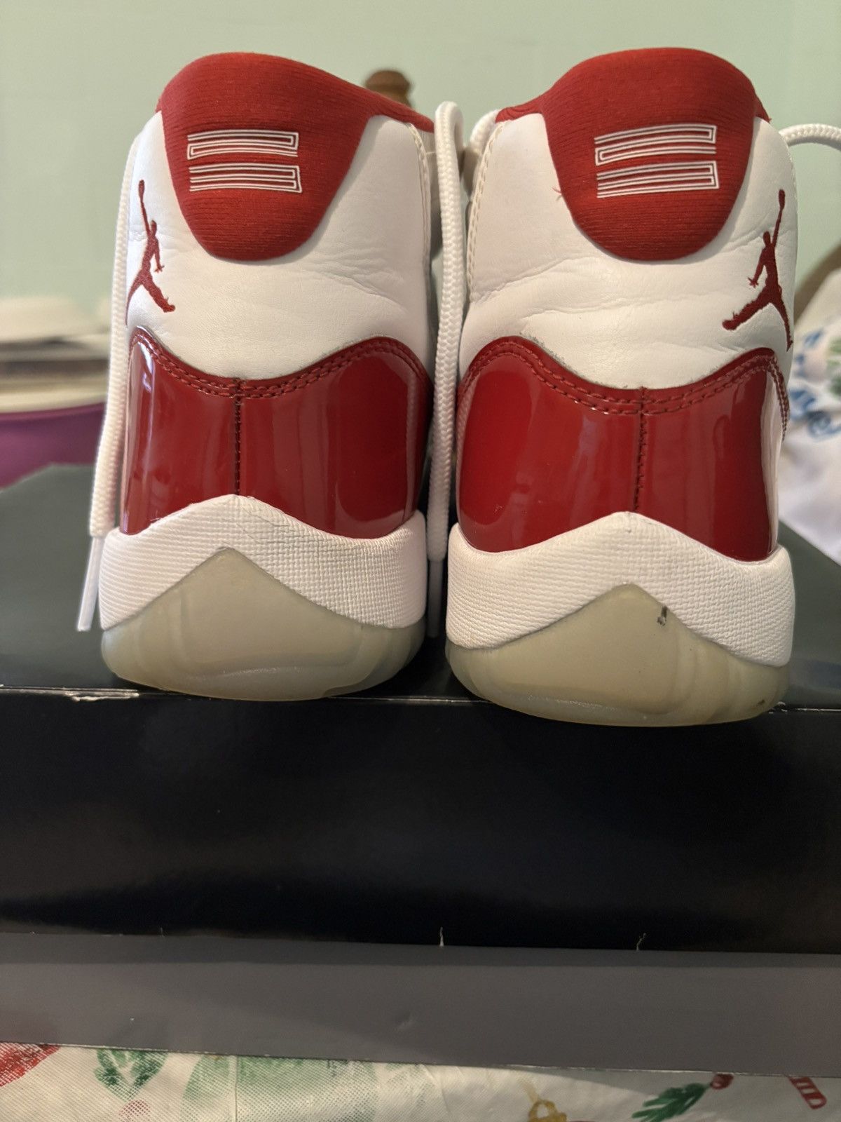 Jordan Brand × Nike JORDAN 11 CHERRY MENS US 9.5 Size US 9.5 / EU 42-43 - 8 Thumbnail