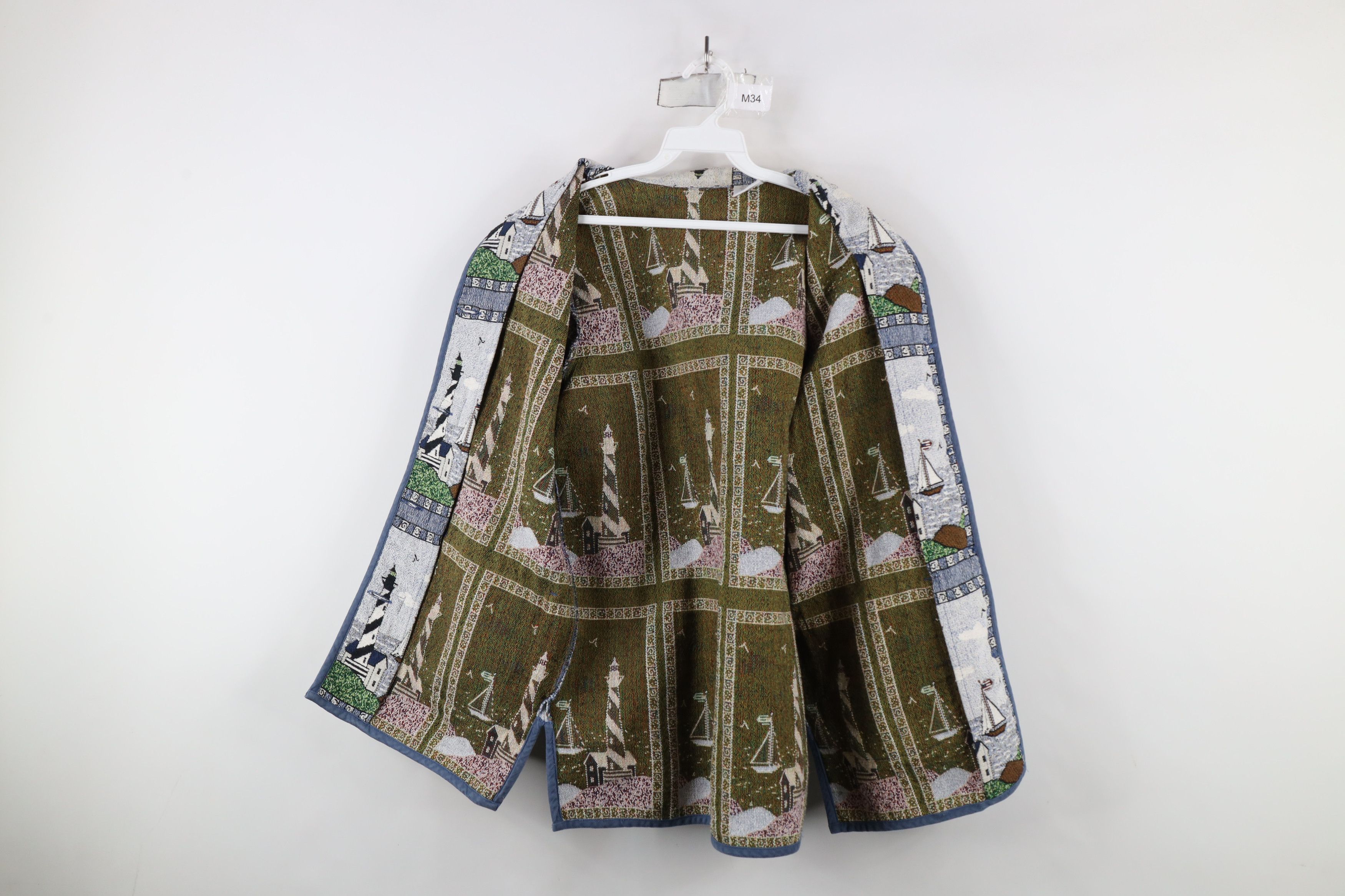 Vintage Vintage 90s Streetwear All Over Print Tapestry Jacket Size M / US 6-8 / IT 42-44 - 8 Thumbnail