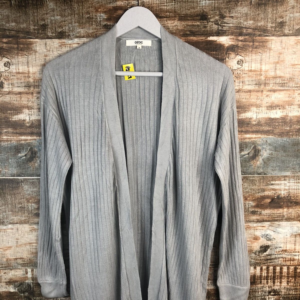 Japanese Brand Ozoc Grey Cardigan Knitwear #A1287 Size M / US 6-8 / IT 42-44 - 5 Thumbnail