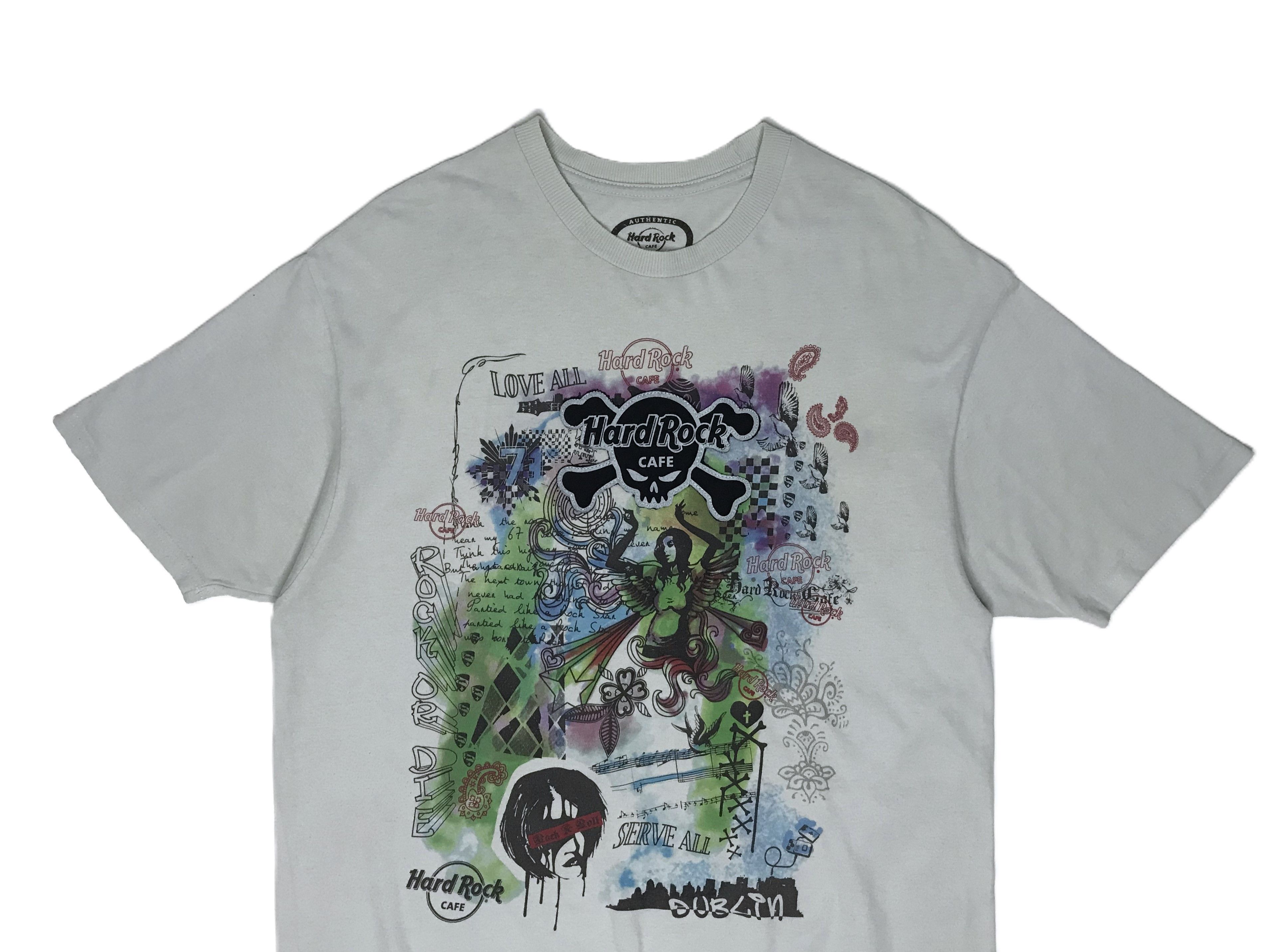 Hard Rock Cafe Hard Rock Cafe Dublin City Graphic T-Shirt Mens Sz L Size US L / EU 52-54 / 3 - 2 Thumbnail