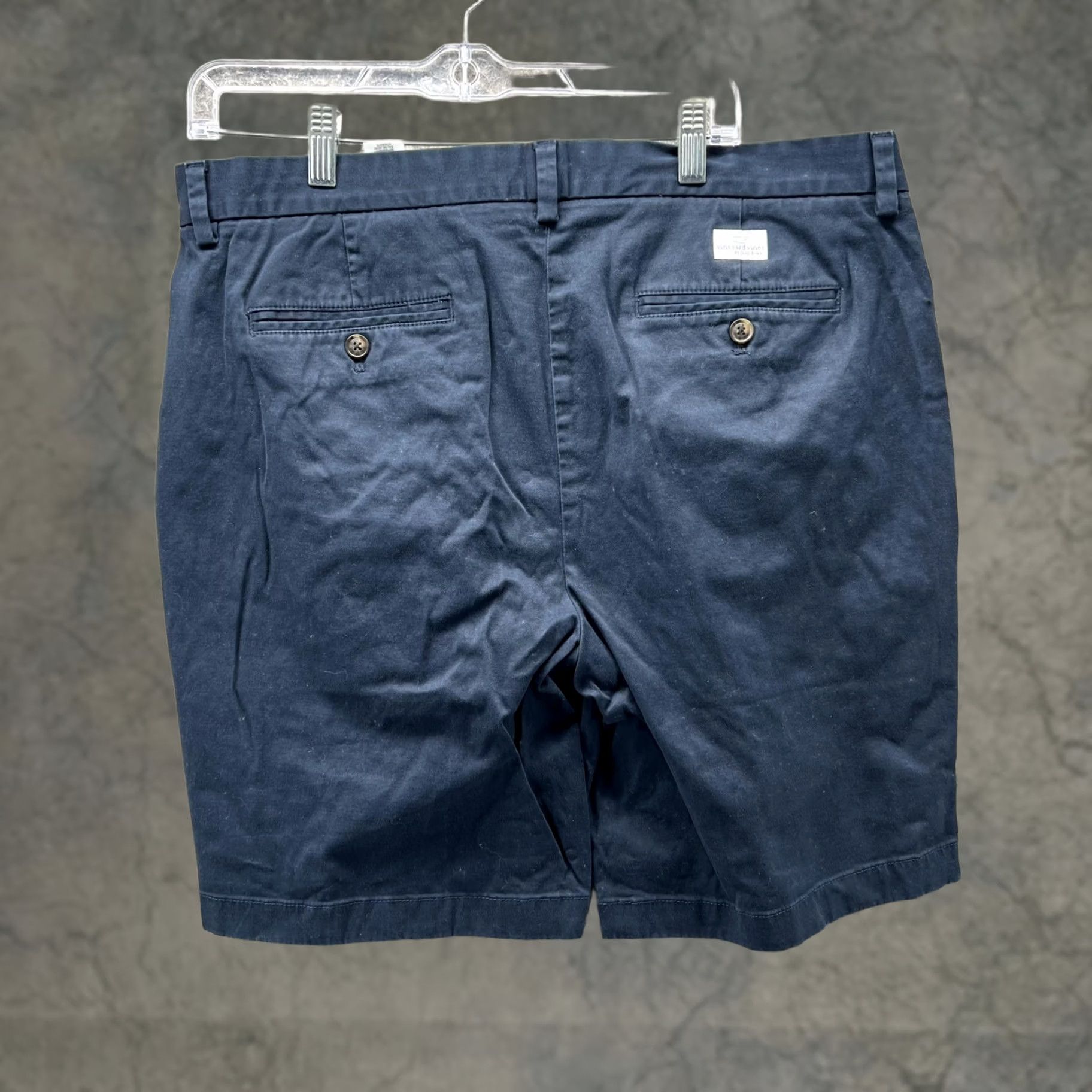 Vineyard Vines Vineyard Vines Shorts Mens 35 Navy Stretch Chino Flat Front Casual Size US 35 - 1 Thumbnail
