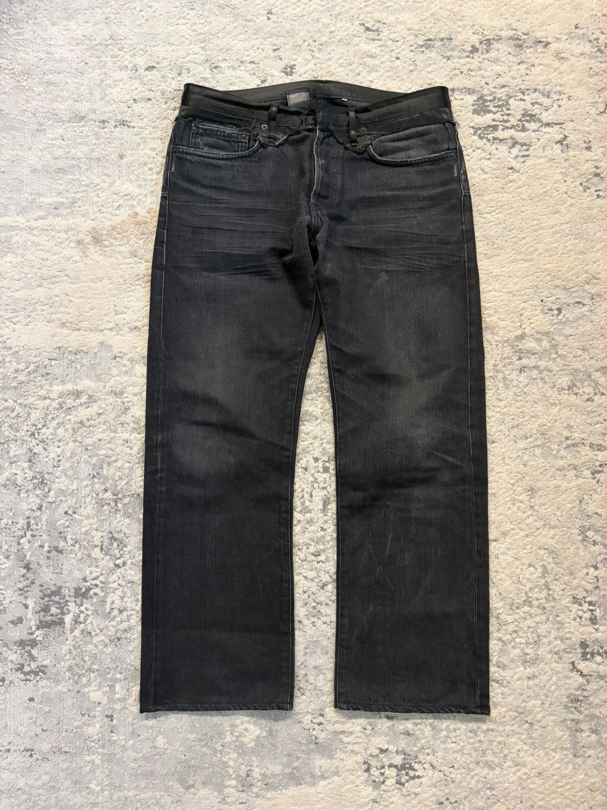 Dior FW06 Satin Cummerbund Denim Size US 32 / EU 48 - 1 Thumbnail