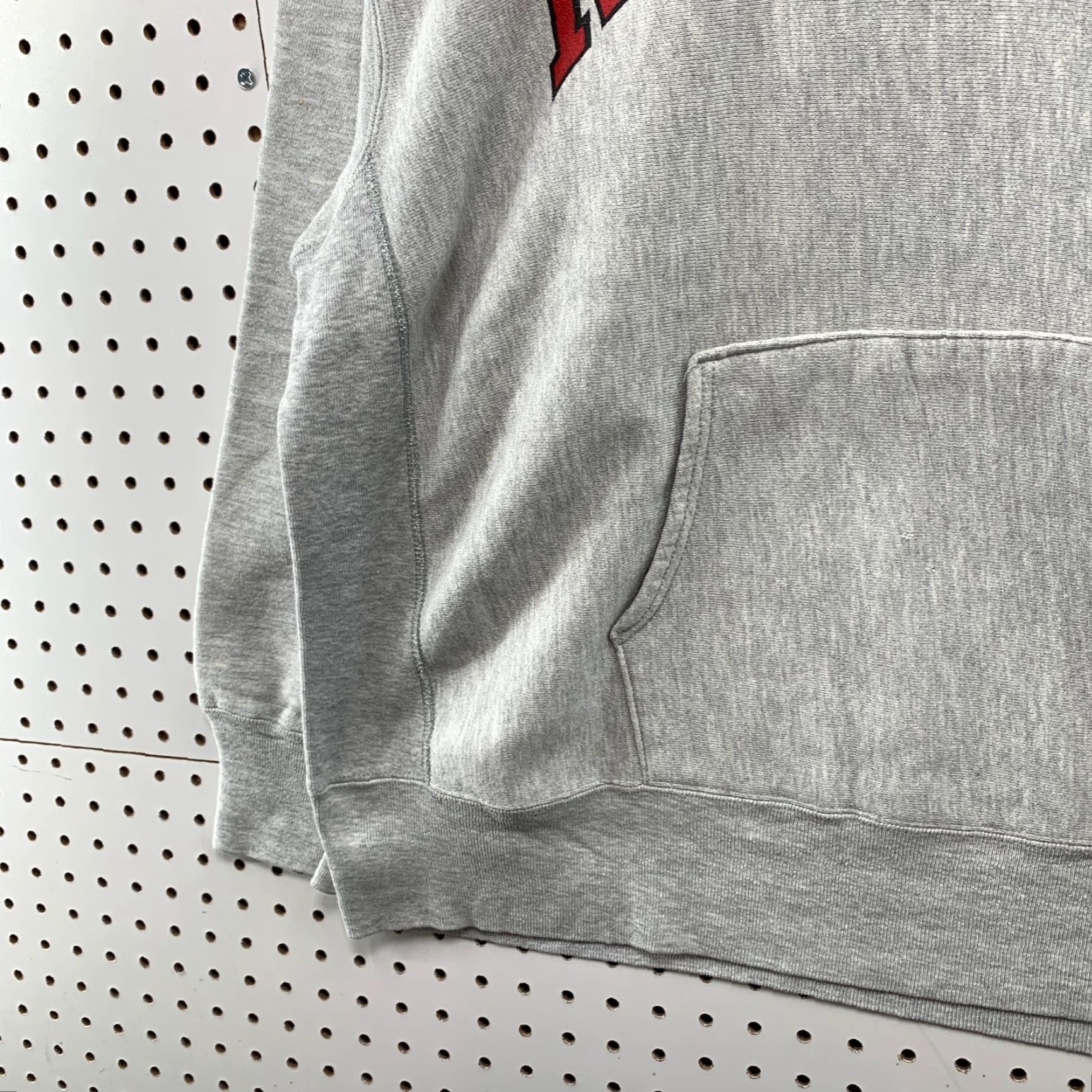 Champion Vintage 1980s Rutgers Hoodie Sweatshirt Men XL Gray Champion Reverse Weave USA 23x27 Graphic Print Pullover Heavyweight Size US XL / EU 56 / 4 - 6 Thumbnail