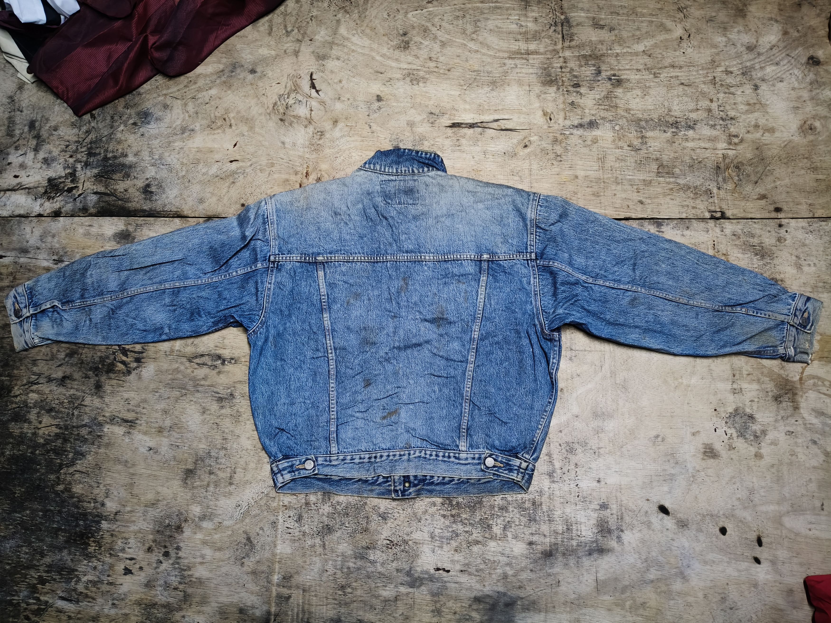 Big John Vintage Big John Distressed Denim Jacket Size US L / EU 52-54 / 3 - 4 Thumbnail