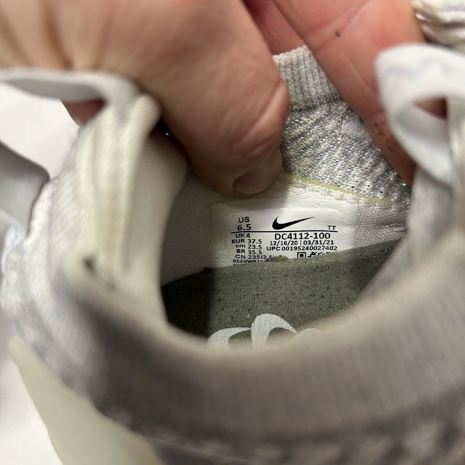 Nike Nike Shoes Air Vapor Max 2021 Flyknit WMNS “Pure Platinum” Size US 6.5 / IT 36.5 - 8 Thumbnail