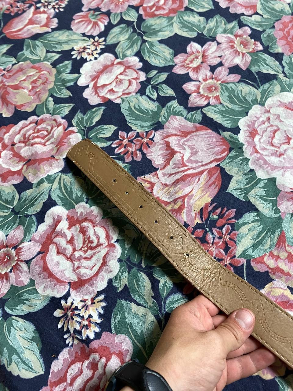 Other Vintage Diesel Japanese Style Archive Patchwork Leather Belt Size ONE SIZE - 6 Thumbnail