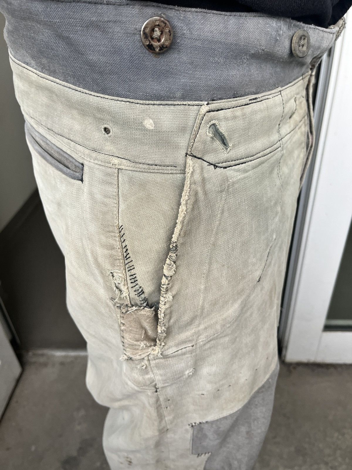 Japanese Brand × Vintage 1950s boro suspender trousers Size US 32 / EU 48 - 3 Thumbnail
