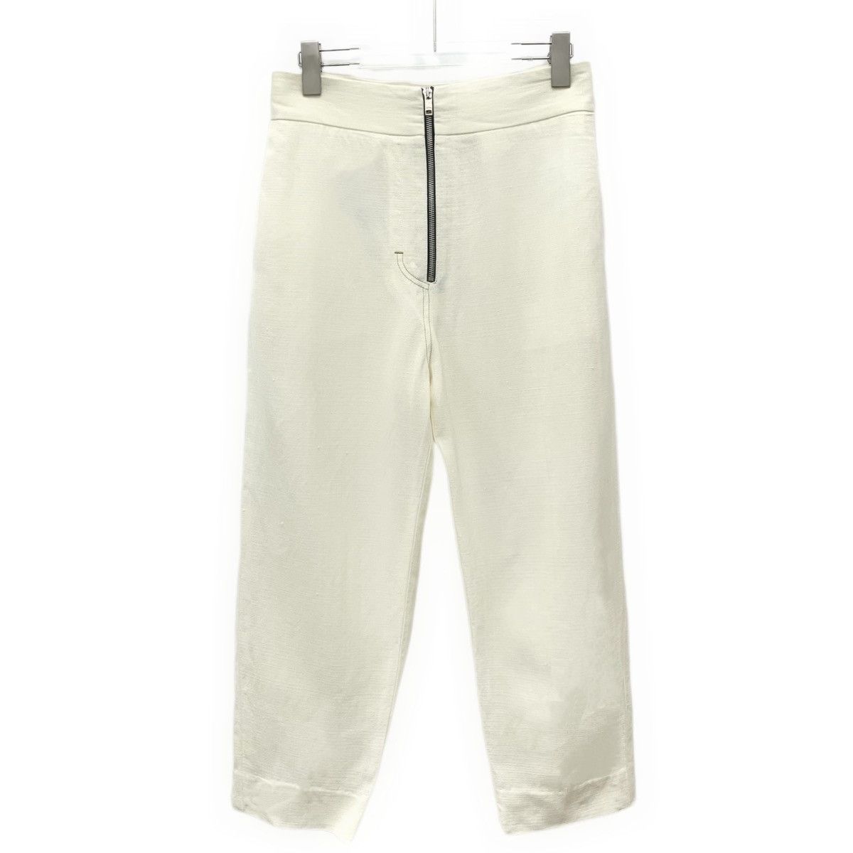 Celine Celine Off-white Zipper Design Casual Pants K26WX Size 26" / US 2 / IT 38 - 1 Thumbnail