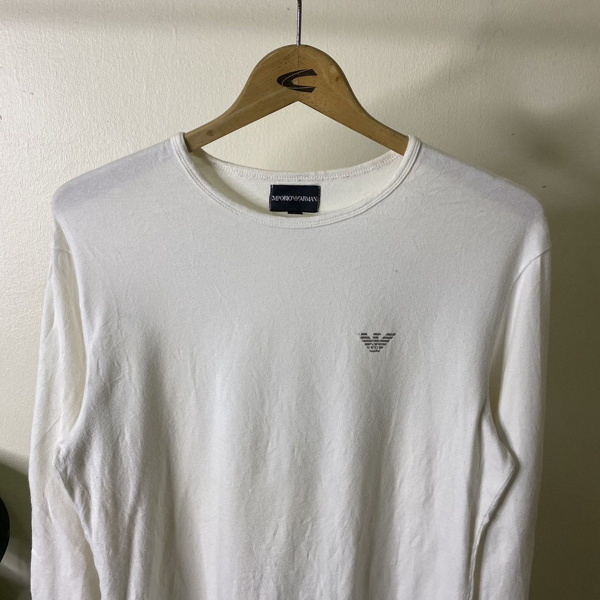 Emporio Armani Emporio Armani White LS Tee Size US M / EU 48-50 / 2 - 7 Thumbnail