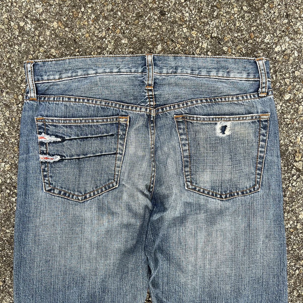 Japanese Brand Distressed Jeans Takeo Kikuchi Double Knee Denim Size US 32 / EU 48 - 10 Thumbnail