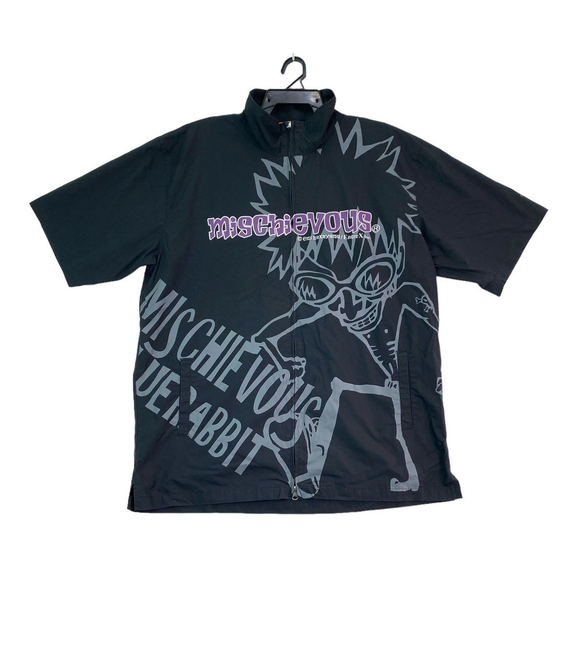 Vintage Mischievous by Emy Nakayama punk cultural big printed shirts Size US L / EU 52-54 / 3 - 1 Thumbnail
