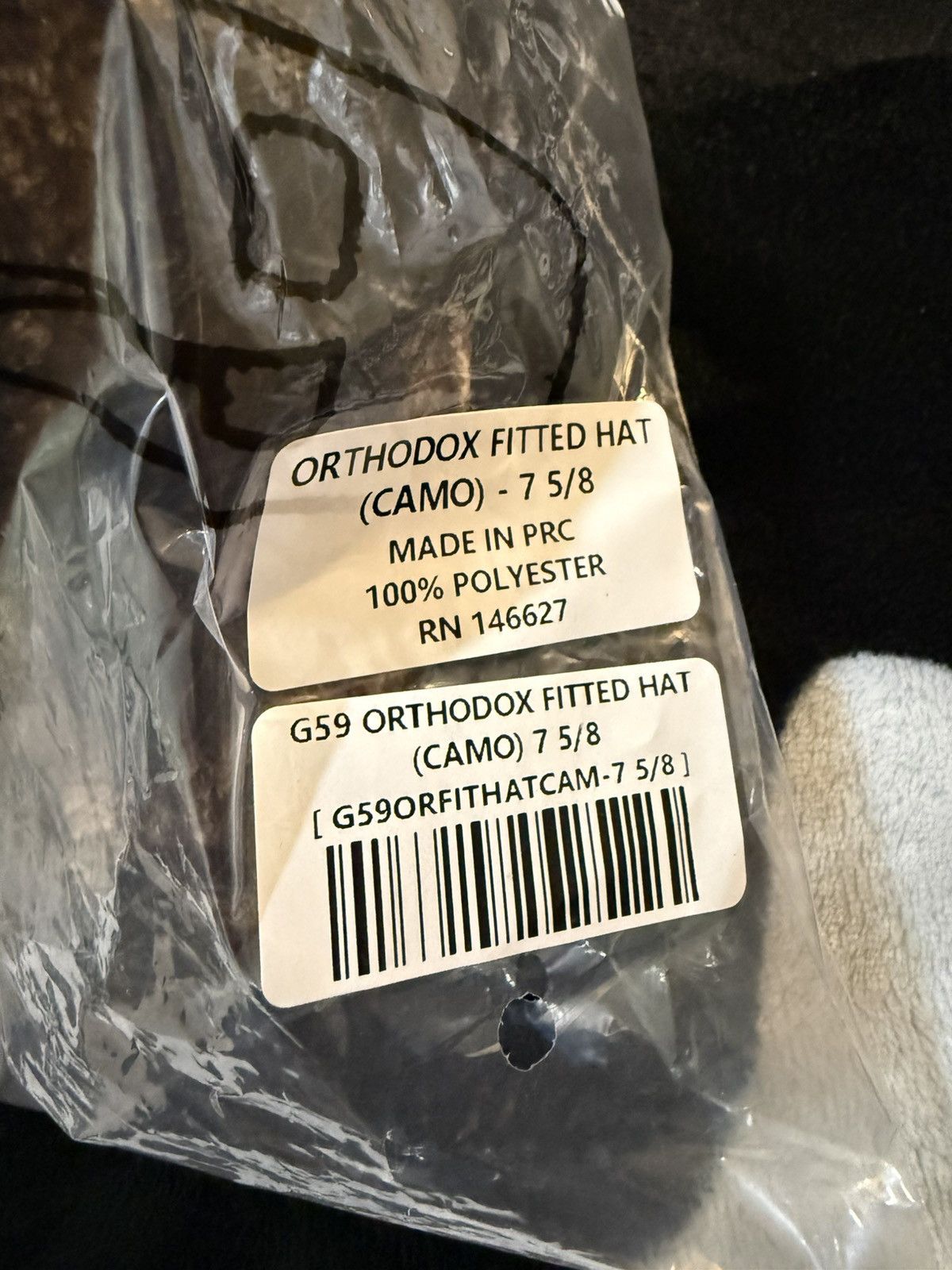 G59 Records $uicideboy$ G59 Orthodox Fitted Hat Camo (7 5/8) Size ONE SIZE - 3 Thumbnail