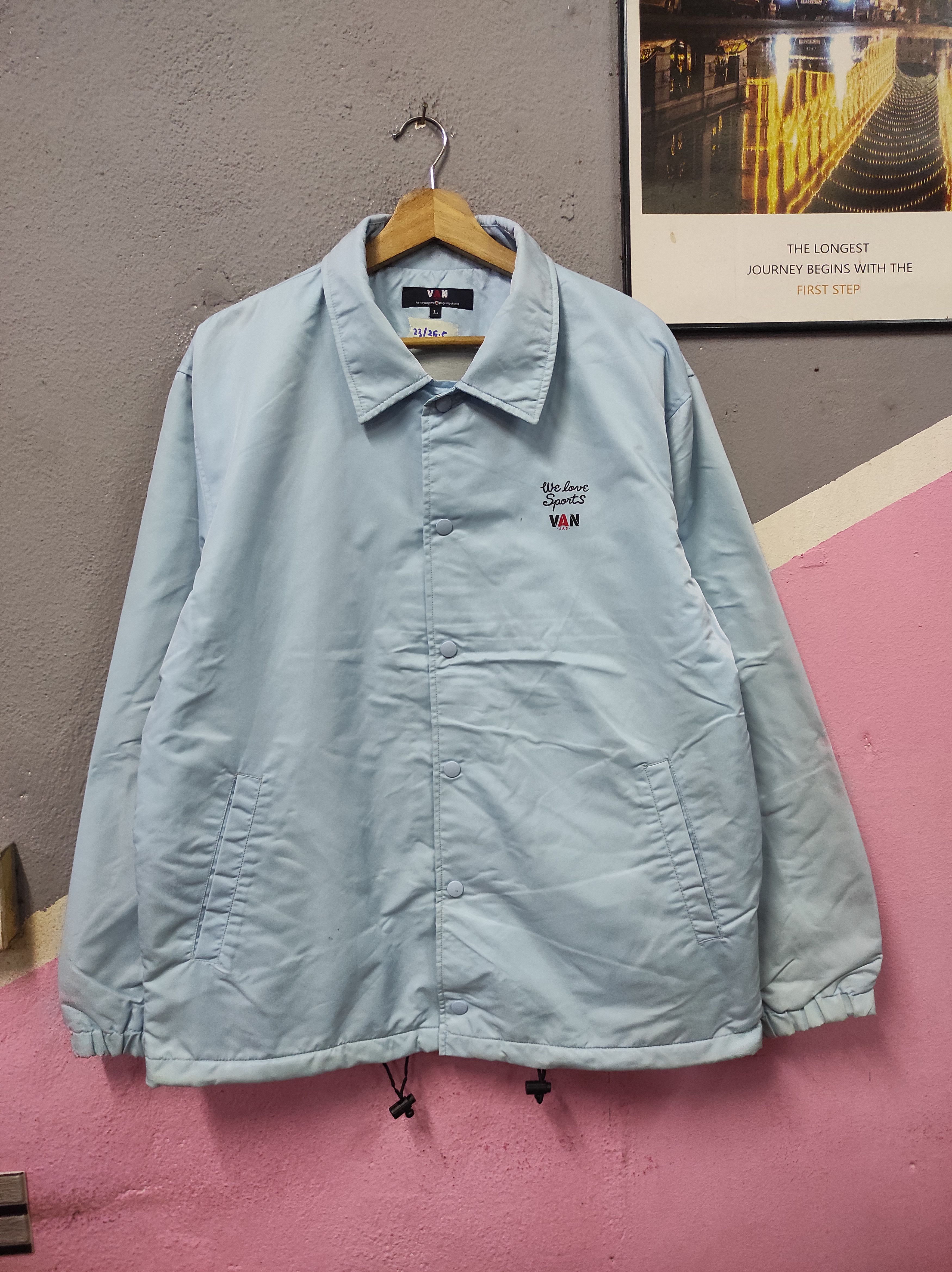 Van VAN JAC BIG LOGO COACH JACKET SUN FADED Size US L / EU 52-54 / 3 - 2 Thumbnail