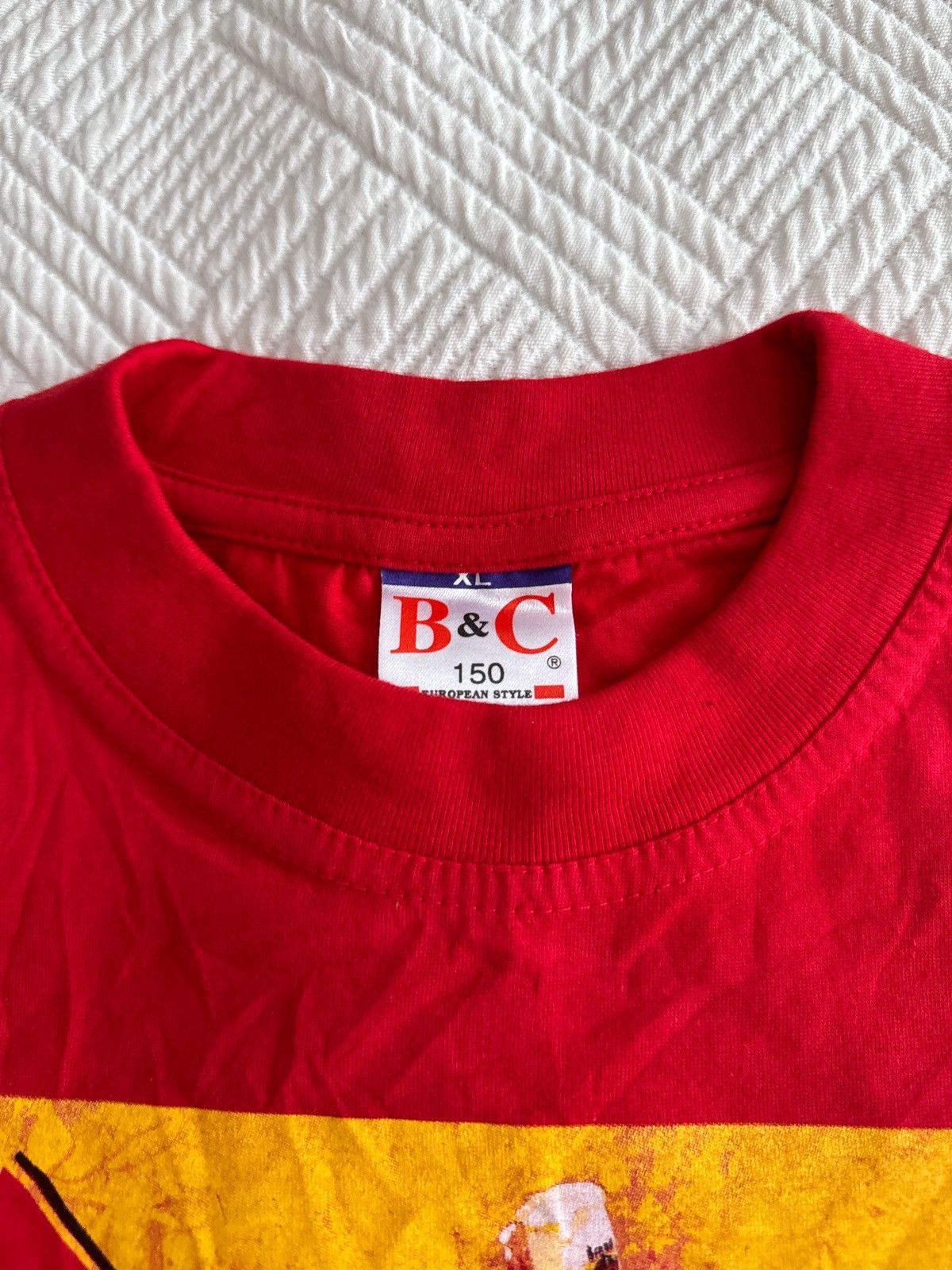 Vintage Vintage 90s Rob Scholte "Brand Art beer Tee B&C tshirt Blank Size US XL / EU 56 / 4 - 3 Thumbnail