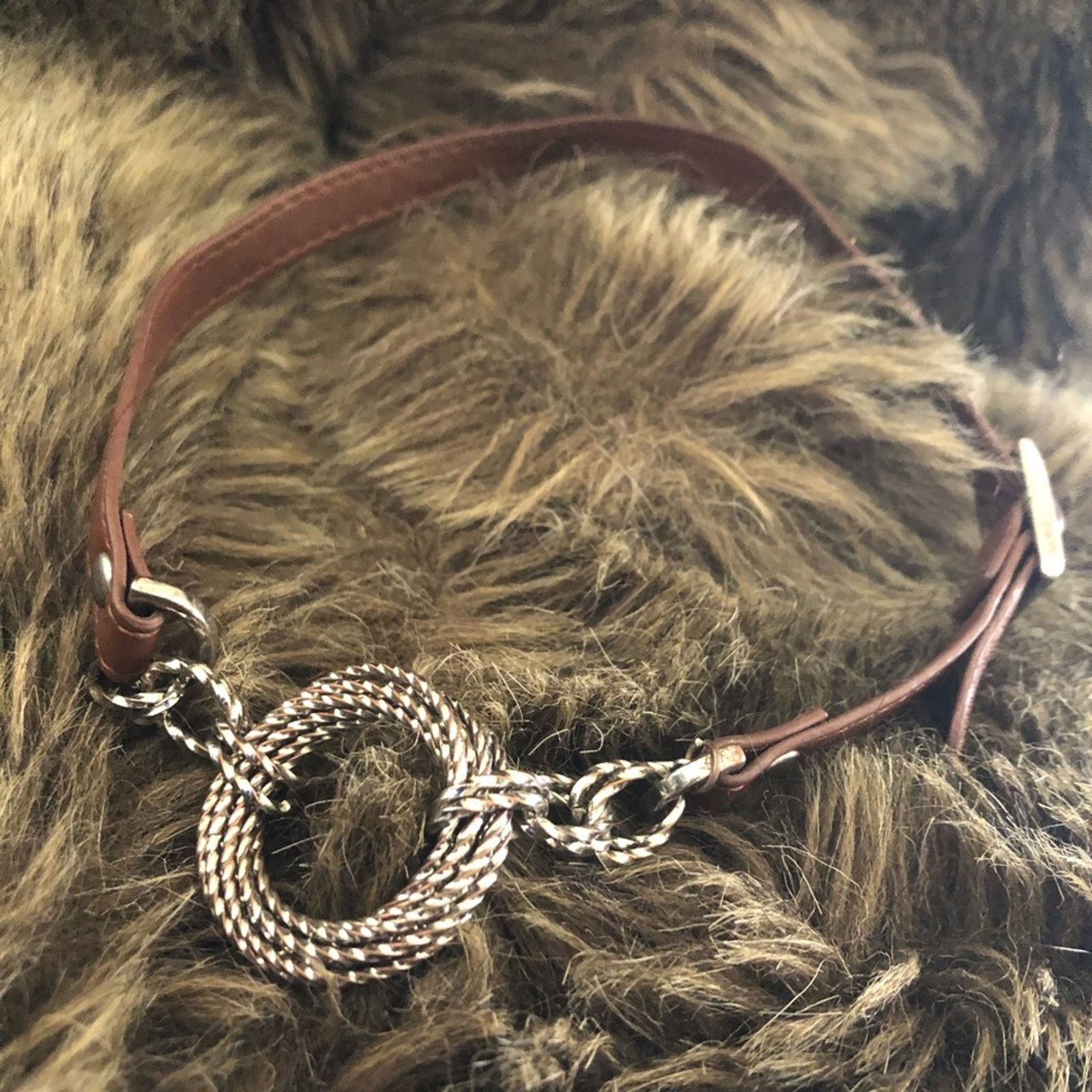 Jewelry Cookie Lee genuine brown leather wrap bracelet Size ONE SIZE - 5 Thumbnail