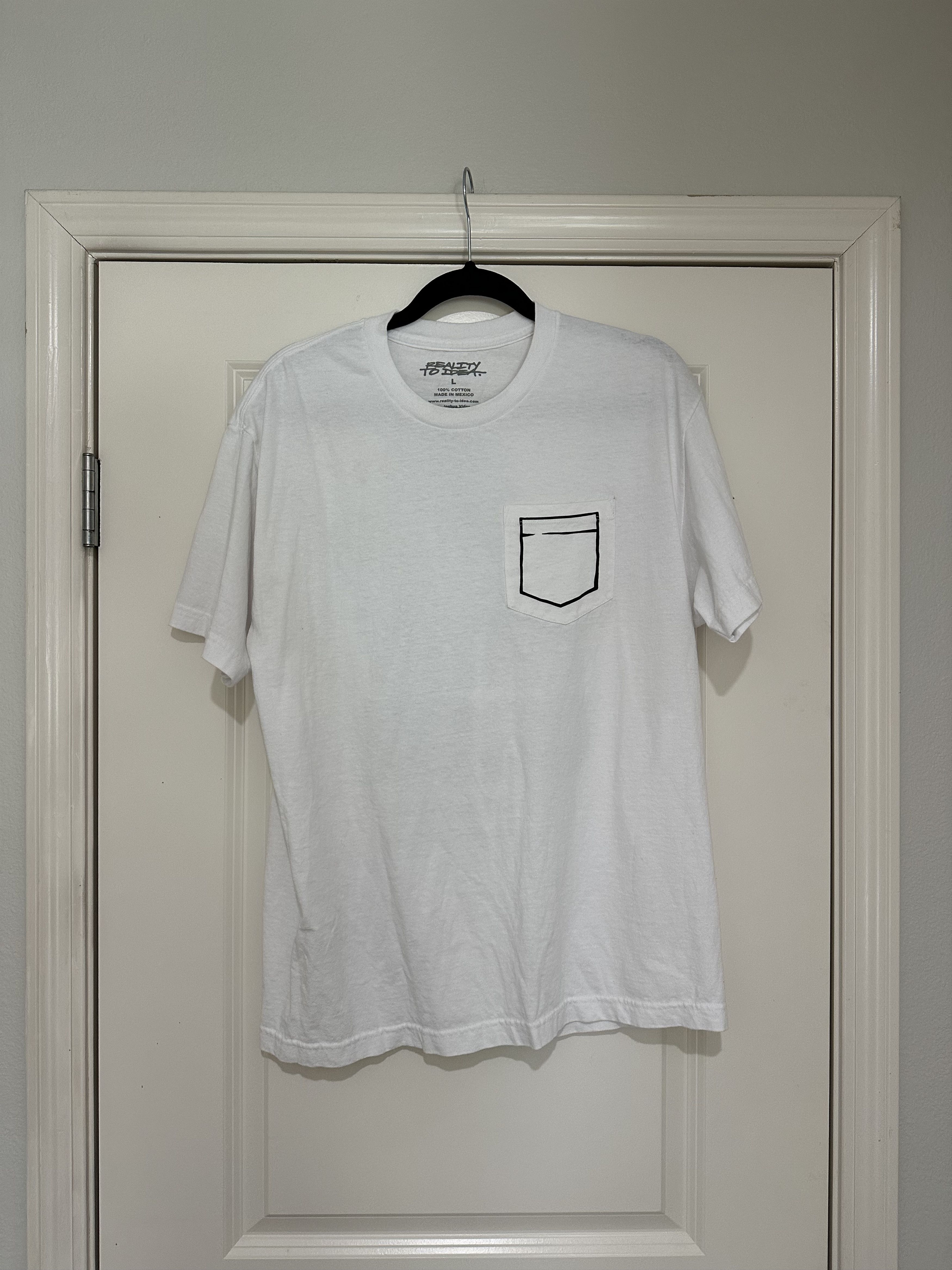 Joshua Vides Reality To Idea Paint Crew Tee - L Size US L / EU 52-54 / 3 - 1 Thumbnail