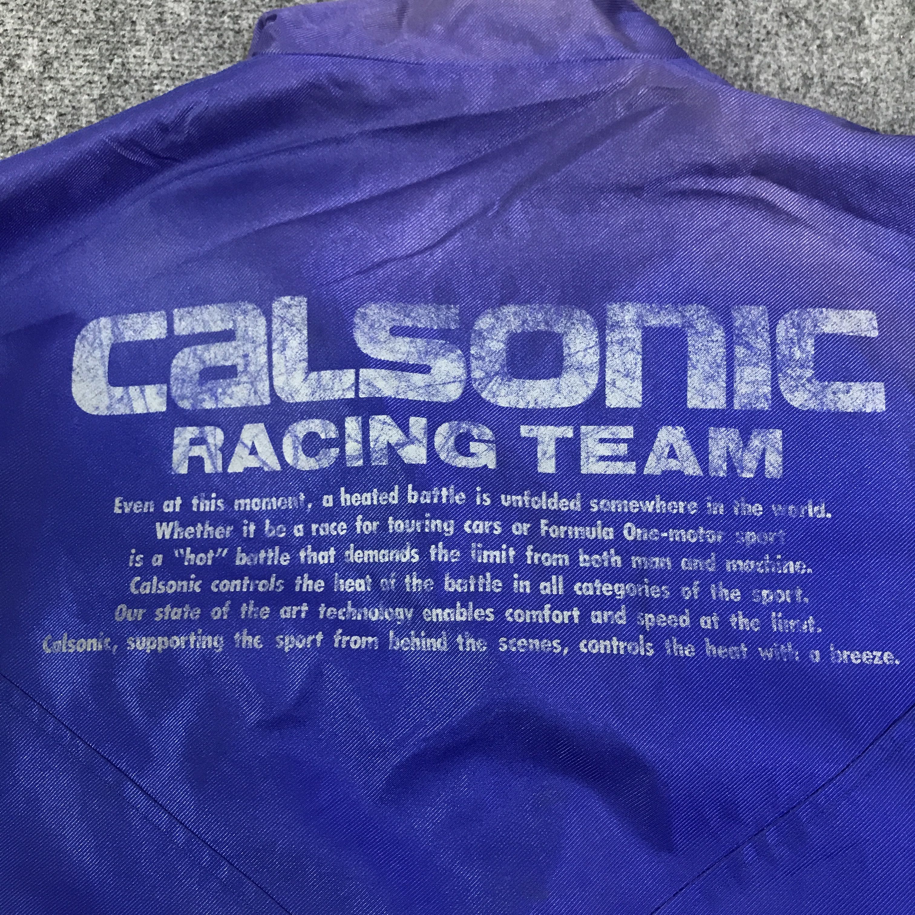 Japanese Brand Vintage calsonic racing team Faded jacket K126B5 Size US L / EU 52-54 / 3 - 15 Thumbnail