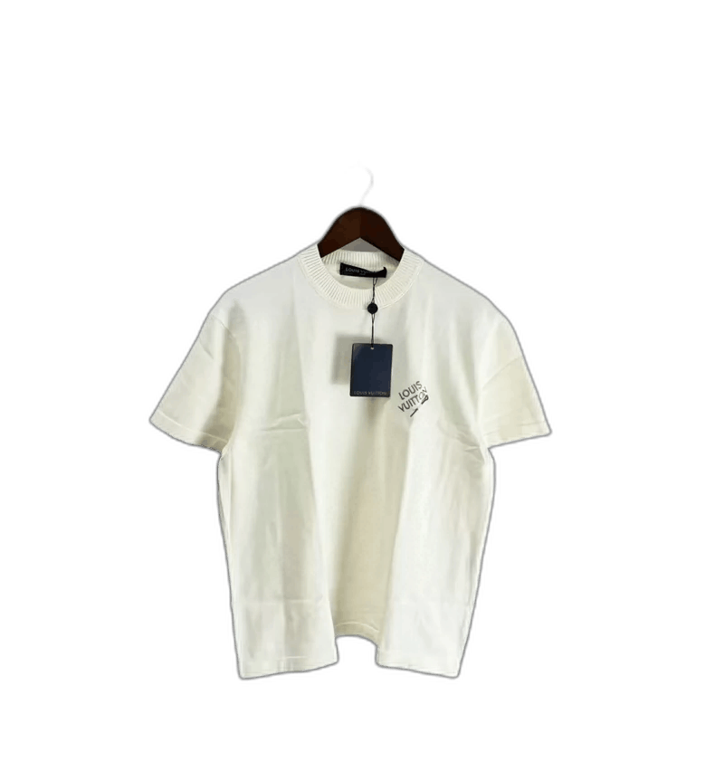 Louis Vuitton Louis Vuitton White Short Sleeve Knit Top Size US S / EU 44-46 / 1 - 1 Thumbnail