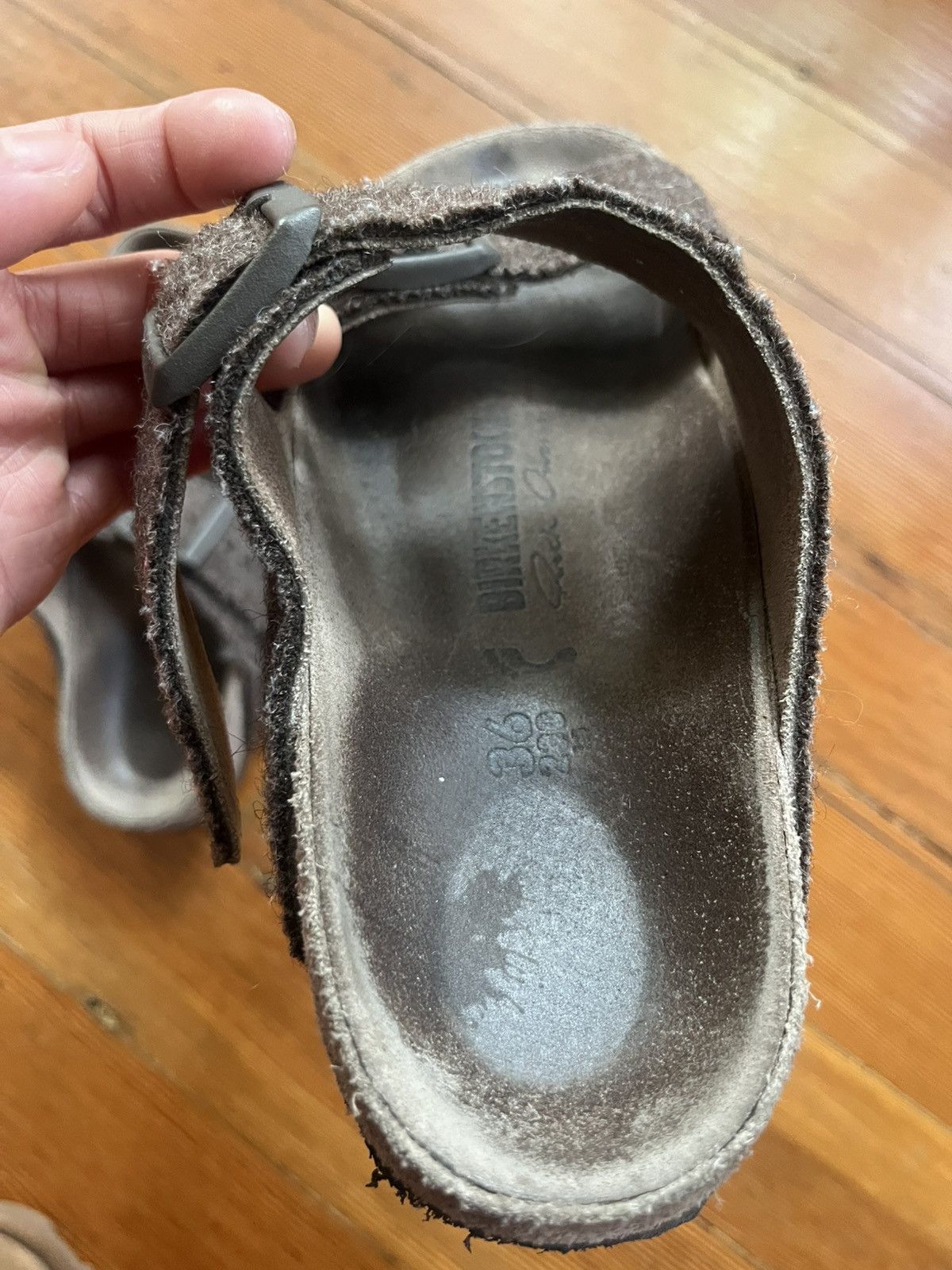 Birkenstock × Rick Owens Suede birkenstocks x rick owens Size US 6 / IT 36 - 4 Thumbnail