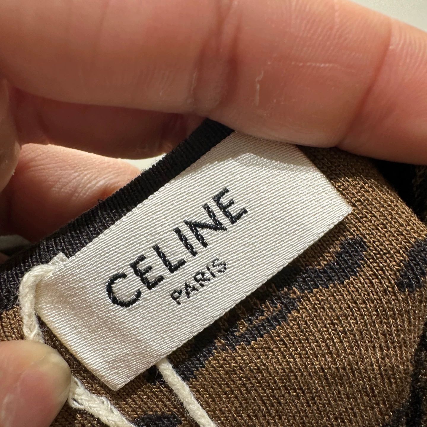 Celine Celine all over Triomphe logo cami dress M silk Size M / US 6-8 / IT 42-44 - 3 Thumbnail