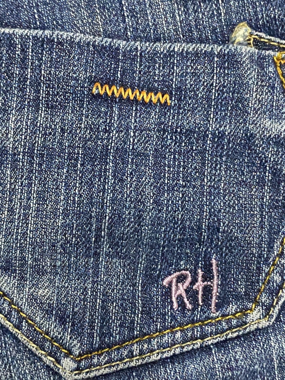 Japanese Brand Vintage Japanese Brand Rush Hour Denim Distressed Flare Jean Size US 28 / EU 44 - 12 Thumbnail