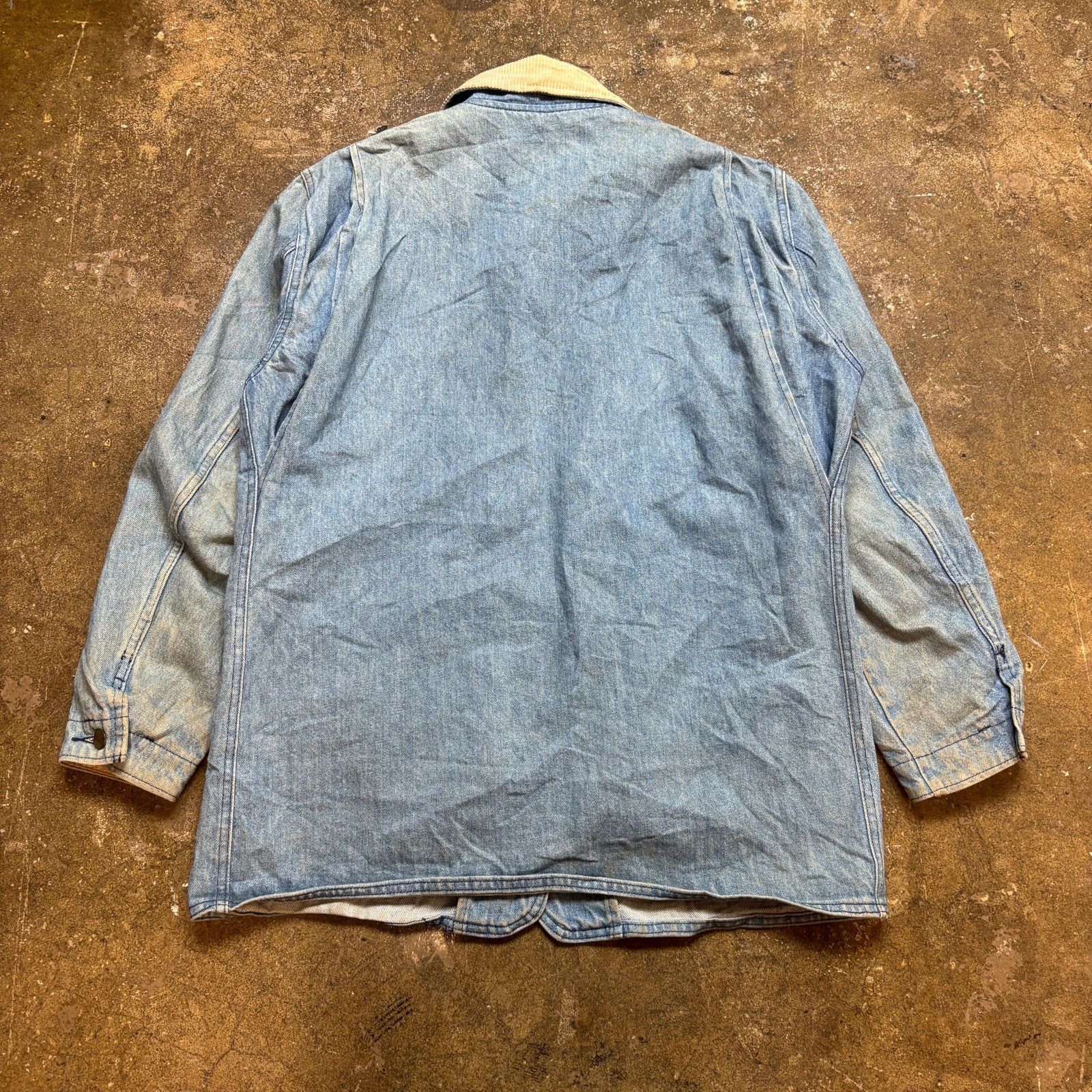 L.L. Bean × Vintage VTG LL Bean Wool Blanket Denim Hunting Chore Jacket Men's L Size US L / EU 52-54 / 3 - 3 Thumbnail