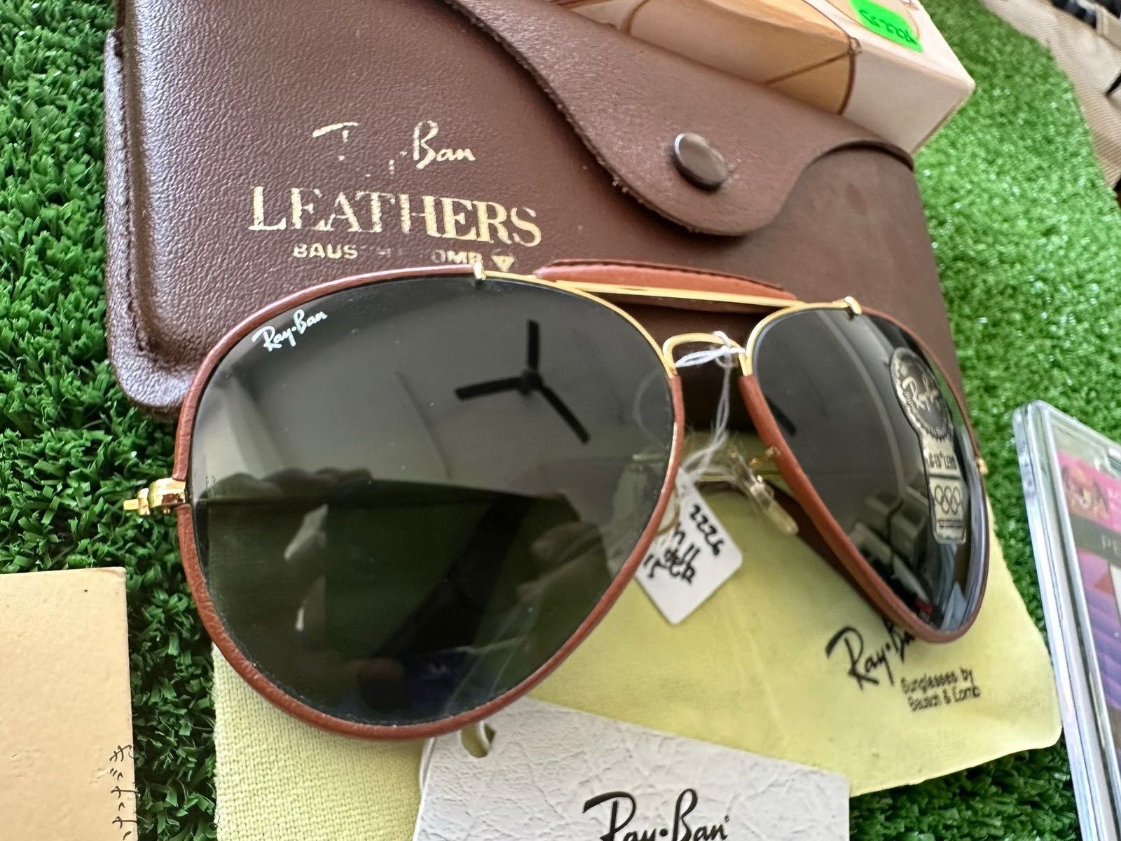 RayBan Vintage Rayban ODM II Leather NOS Size ONE SIZE - 2 Thumbnail
