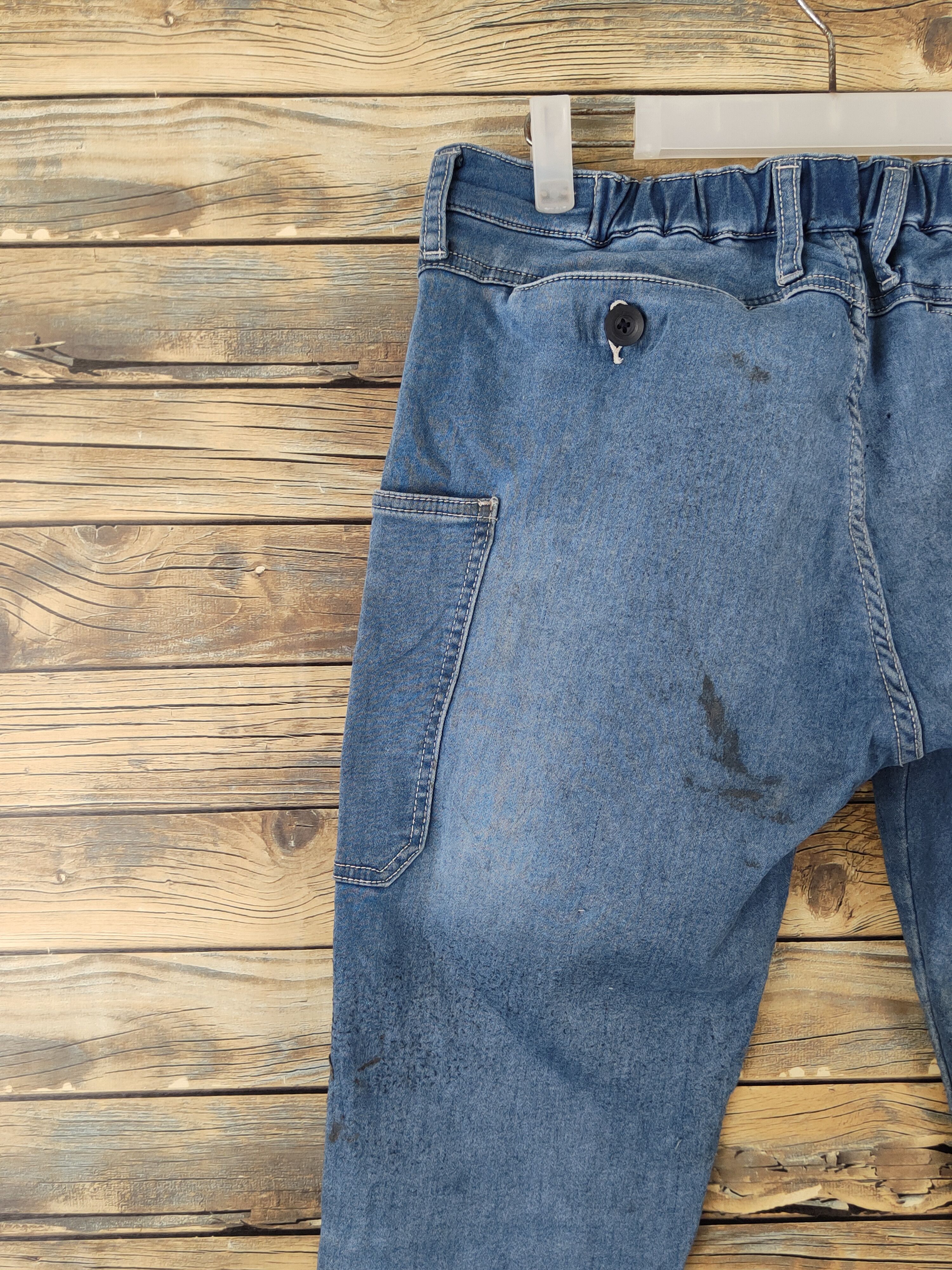 Japanese Brand Japan vintage jogger Blue Distressed Ripped Jeans #W1910 Size US 31 - 8 Thumbnail