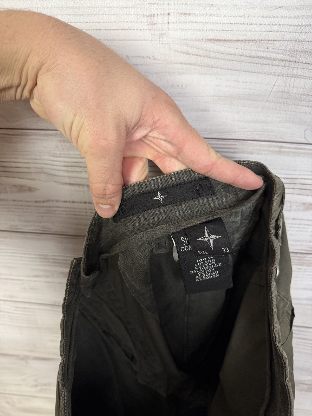 Stone Island Vintage Stone Island Denim Cargo Pants Size US 33 - 12 Thumbnail