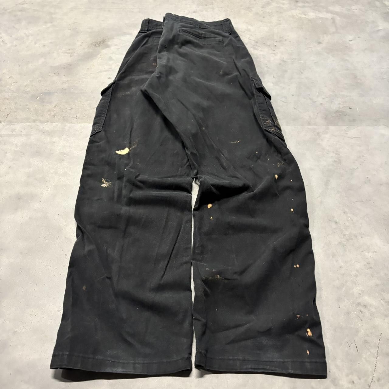 Japanese Brand × Vintage Crazy Vintage Y2K/2000s Grunge Black Skater Cargo Pants! Size US 32 / EU 48 - 4 Thumbnail