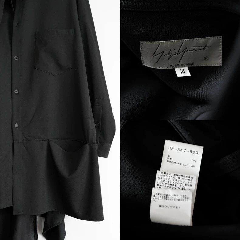 Yohji Yamamoto yohji yamamoto20 AW Fleece Tencel Shirt 2503-Nextarrow Size US M / EU 48-50 / 2 - 9 Thumbnail