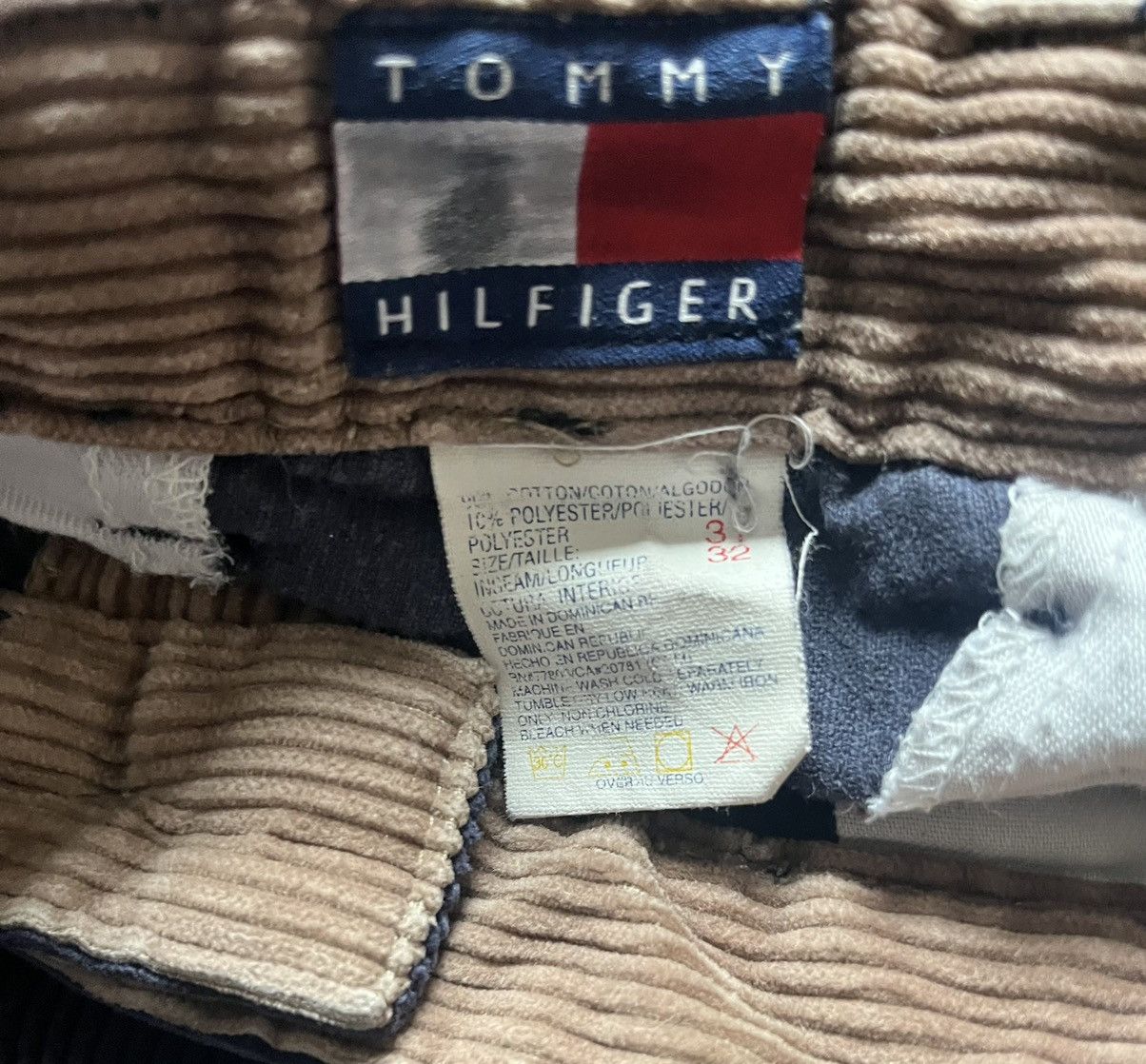 Tommy Hilfiger × Vintage Vintage Tommy Hilfiger Corduroy Pants 31x32 Size US 31 - 5 Thumbnail